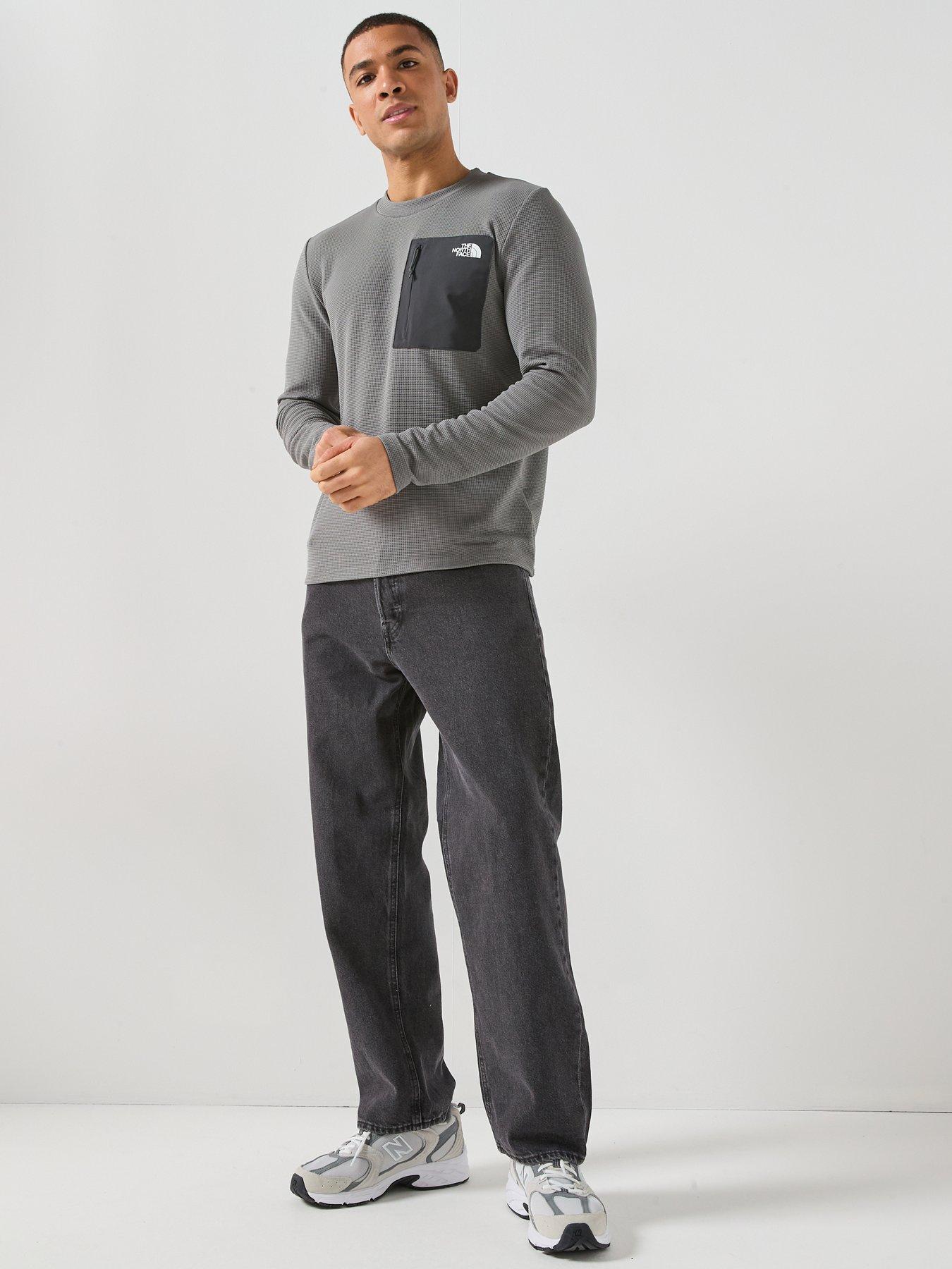 Image 3 of 6 of The North Face Mens Kecha Crew Sweatshirt - Grey