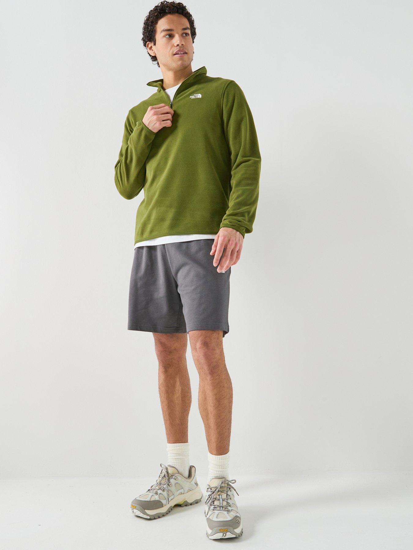 Image 3 of 6 of The North Face Mens Glacier 1/4 Zip Fleece - Green