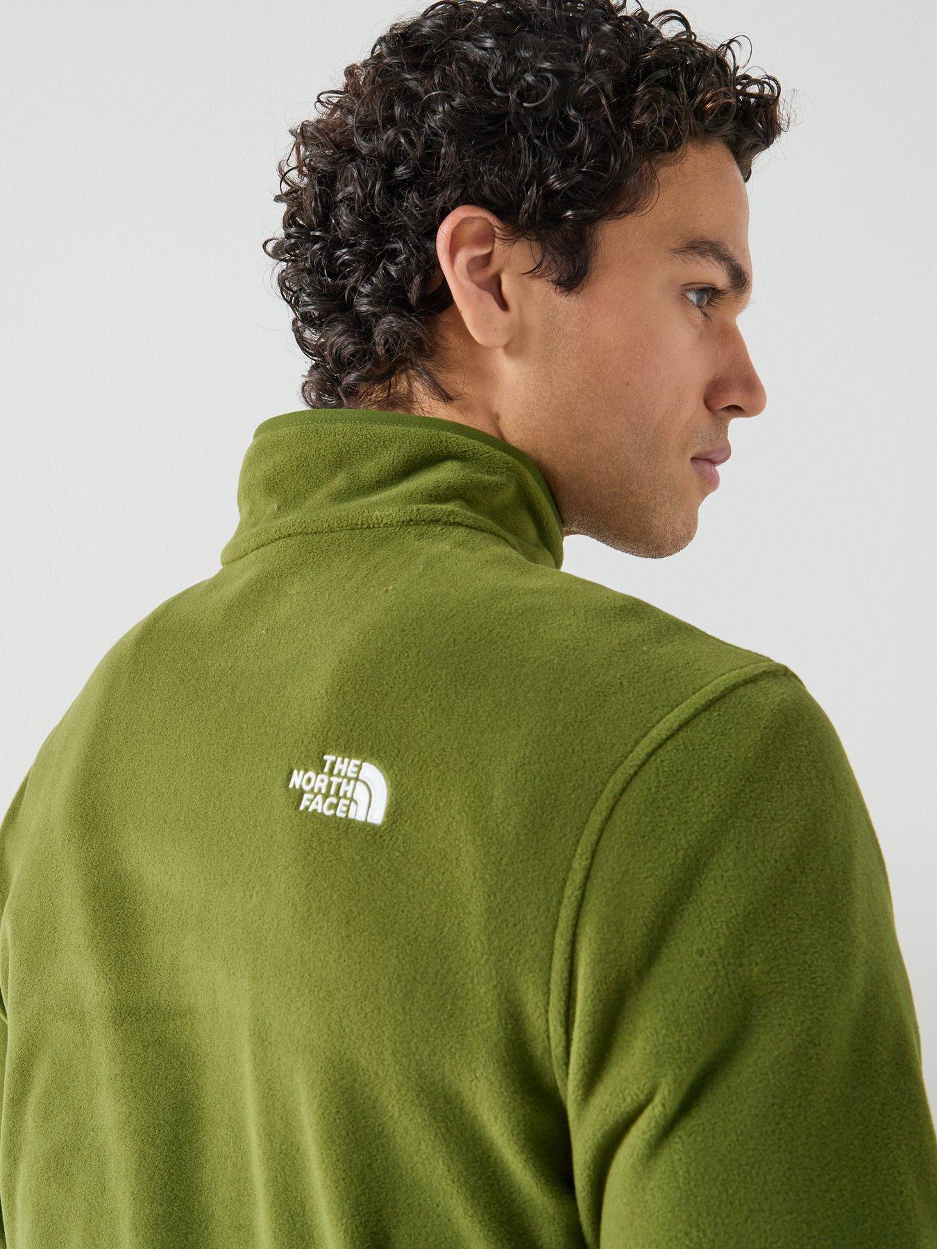 Image 5 of 6 of The North Face Mens Glacier 1/4 Zip Fleece - Green