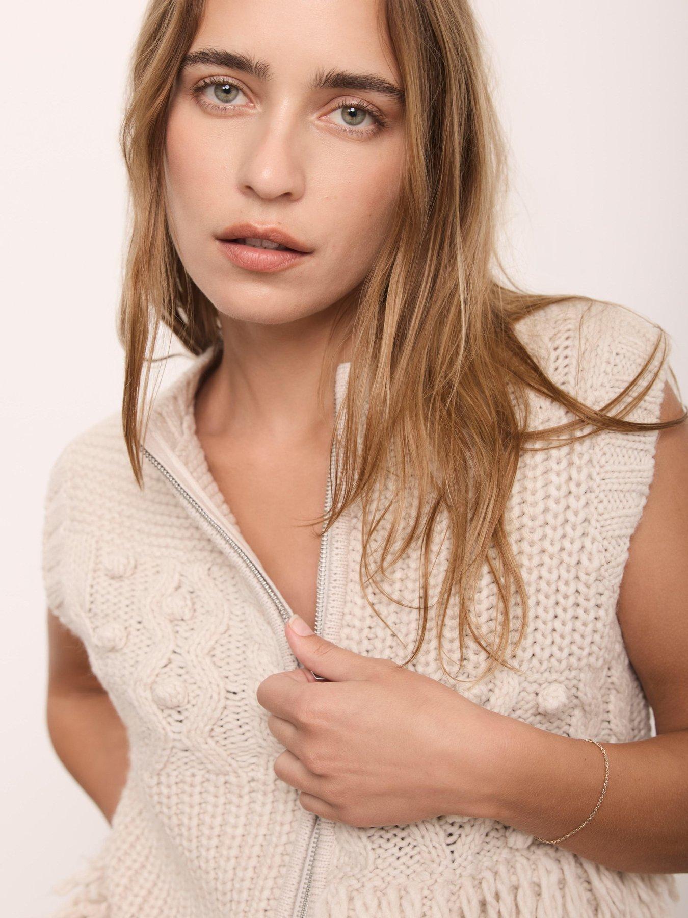  image of mint-velvet-patchwork-zip-tabard-cream