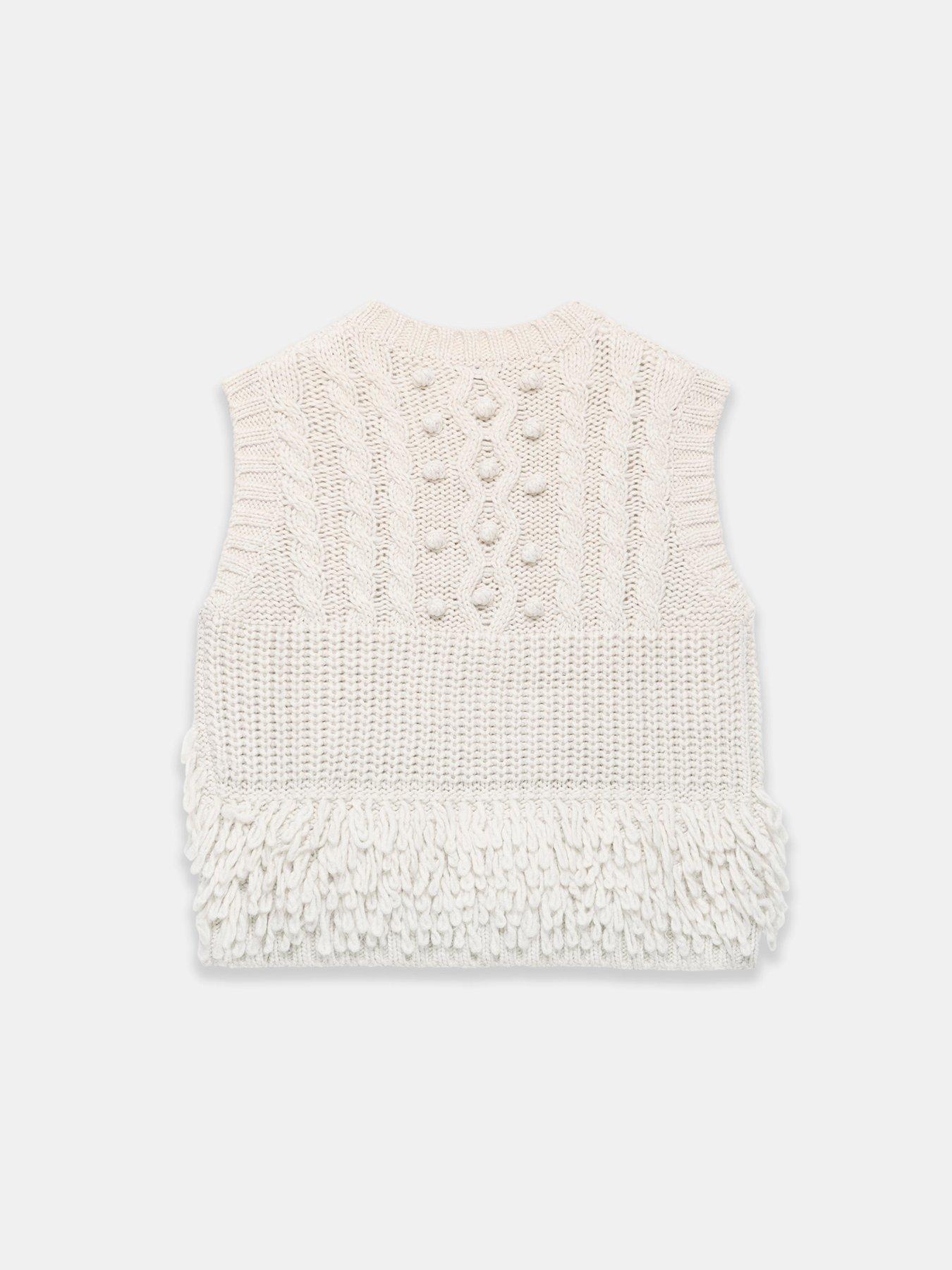  image of mint-velvet-patchwork-zip-tabard-cream