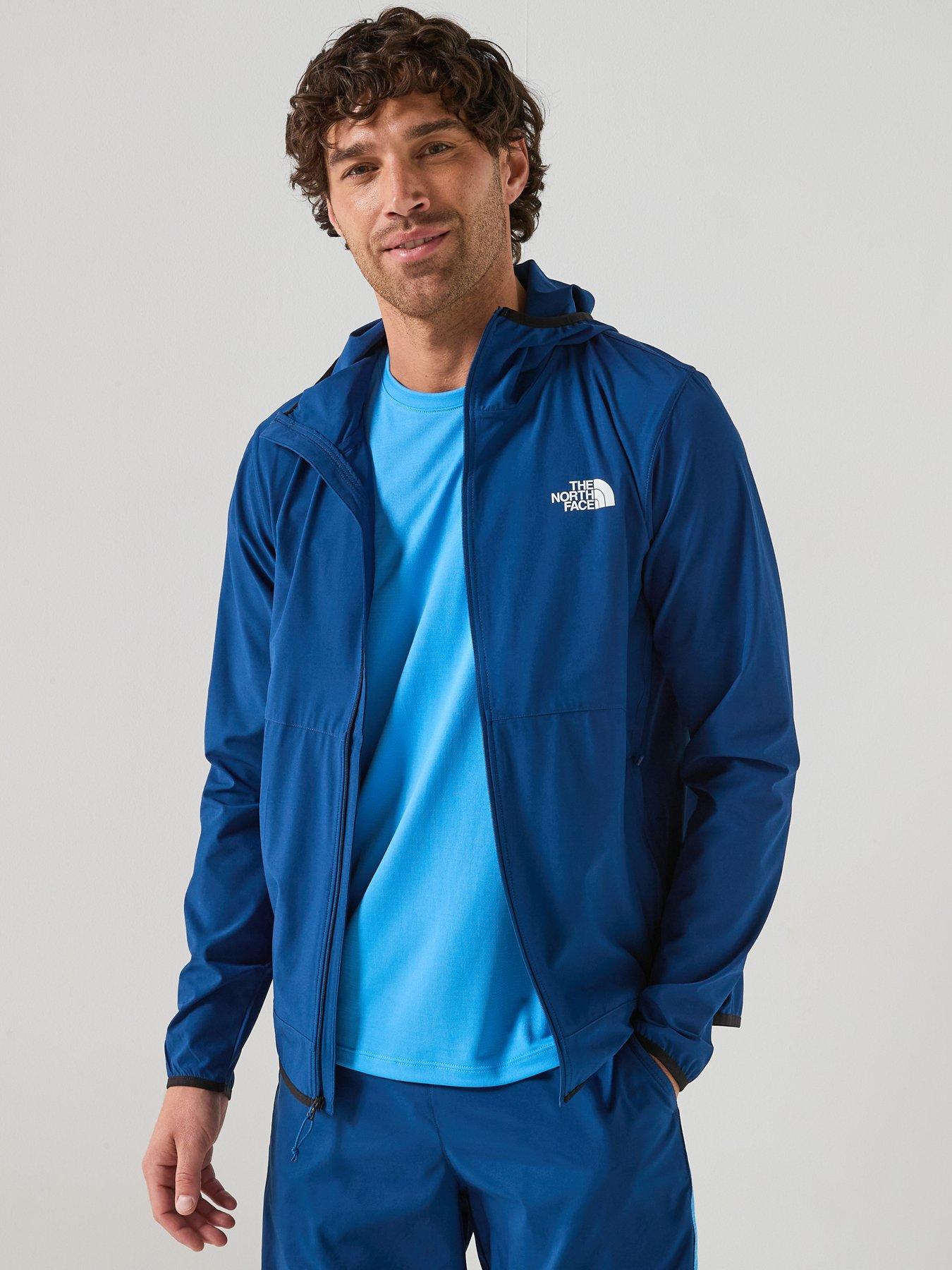 The North Face Mens 24/7 Woven Full Zip Hooded Jacket - Blue