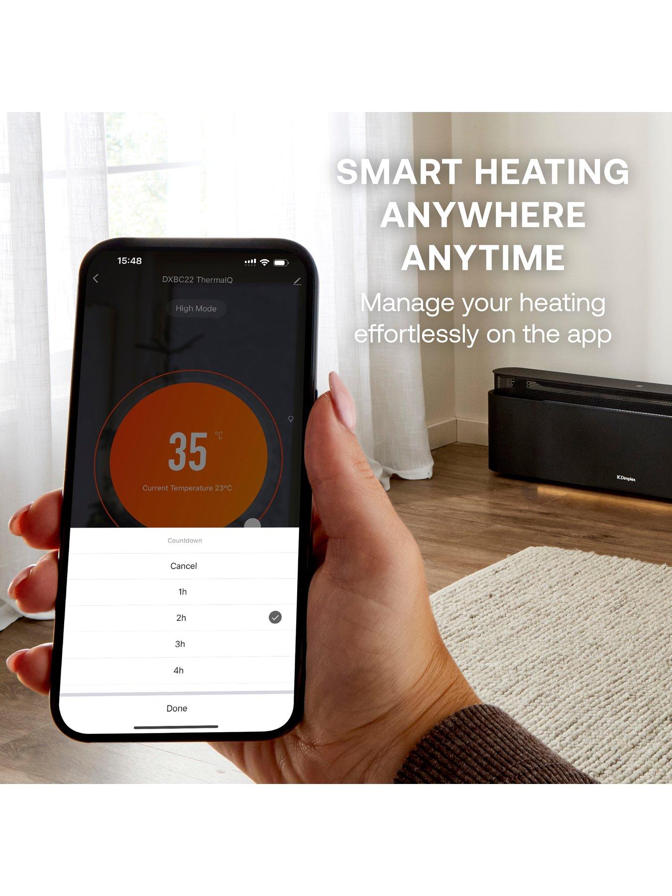  image of dimplex-dxbc22-thermaiq-smart-wifi-baseboard-convector-heater-black