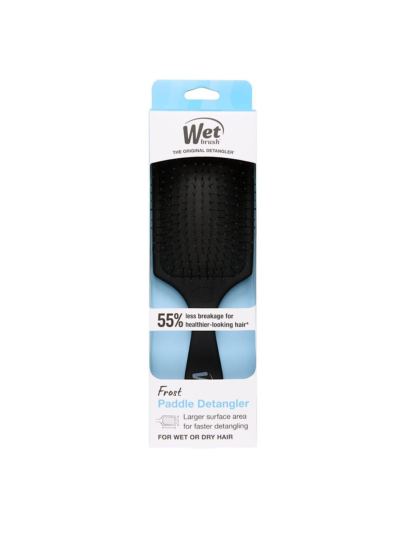 Image 4 of 7 of WetBrush Paddle Detangler- Frost Black