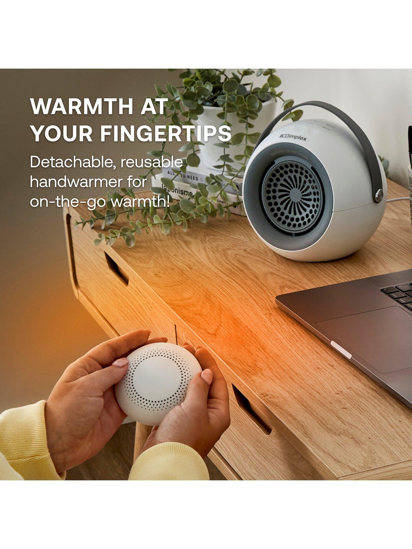 Image 4 of 8 of Dimplex DDF390 Desk Friend Fan Heater with Magnetic Hand Warmer 400W - White