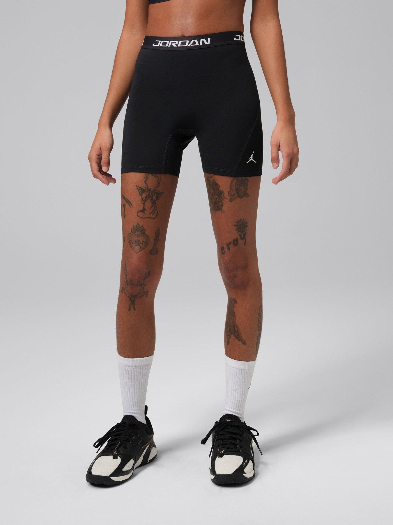 Jordan Nike Womens Dri-FIT Essential High Waisted 5 Inch Shorts - Black