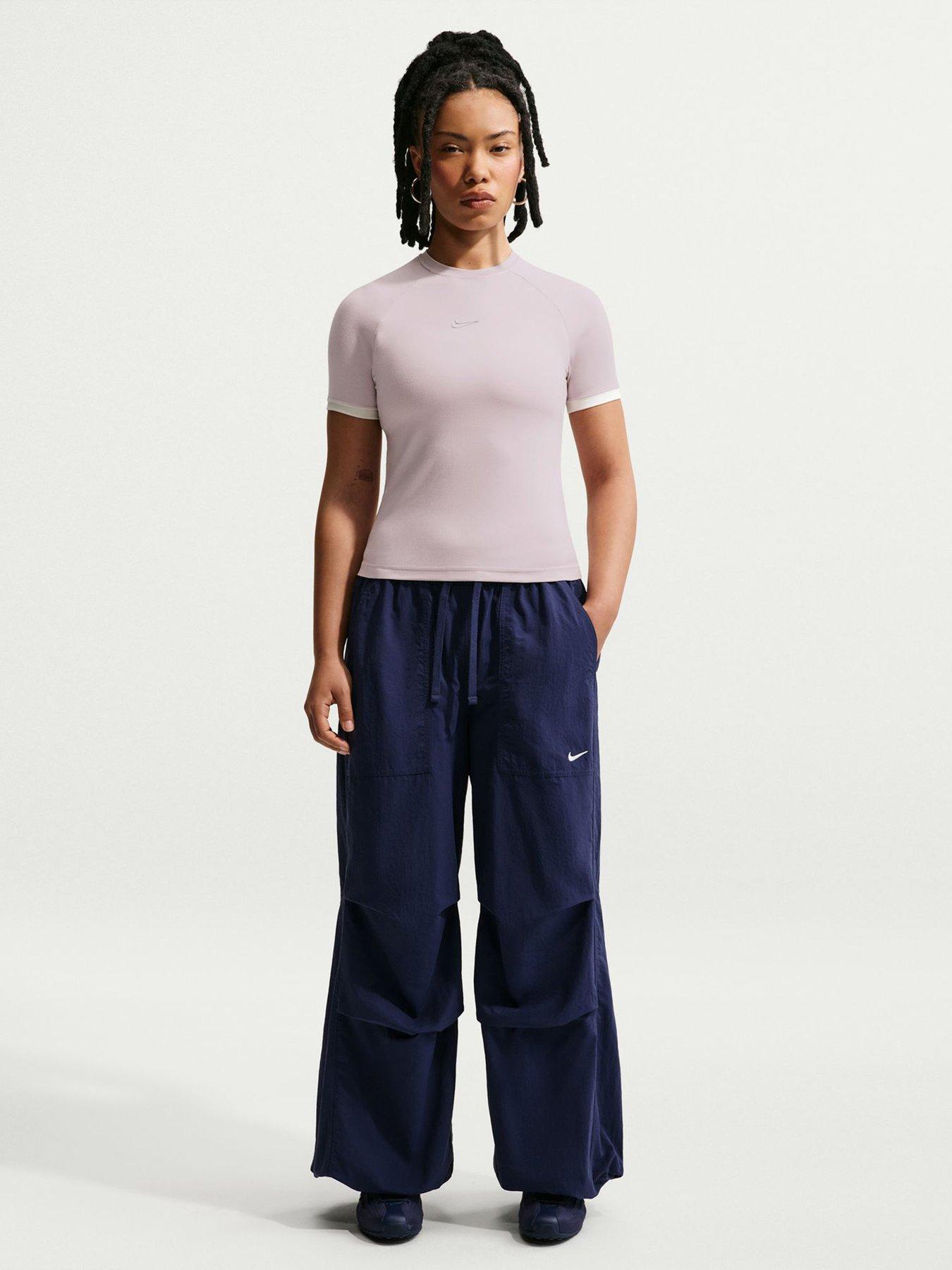Nike Womens Fitted Short Sleeve Top - Pink