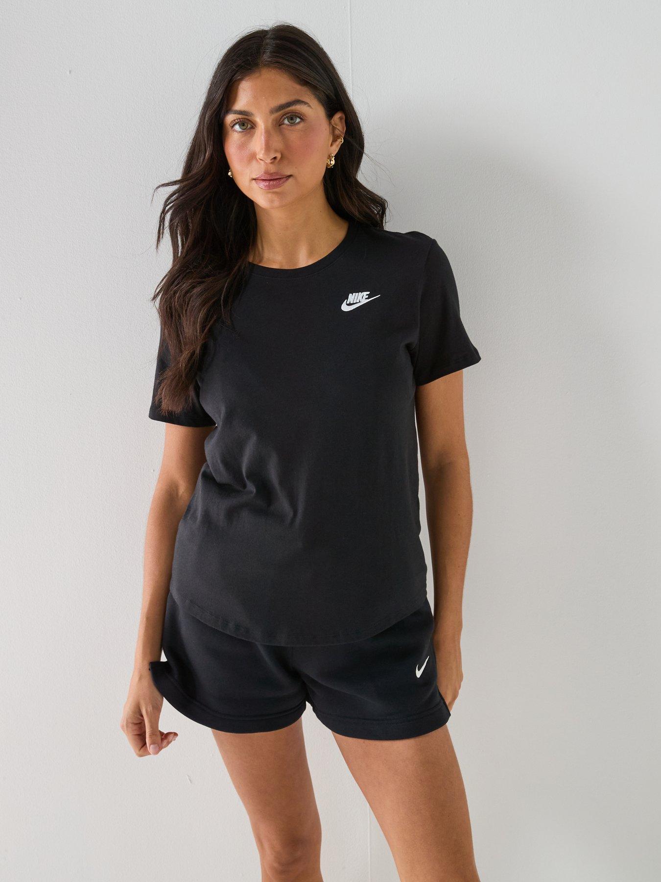 Image 6 of 6 of Nike Womens Sportswear Club Short Sleeve T-Shirt - Black