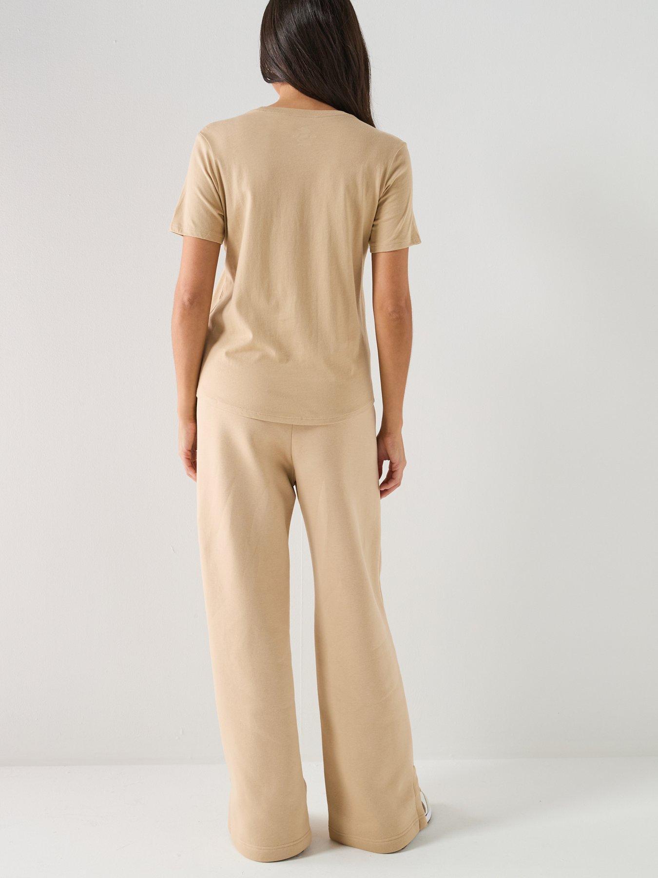 Image 2 of 5 of Nike Womens Sportswear Club Short Sleeve T-Shirt - Brown