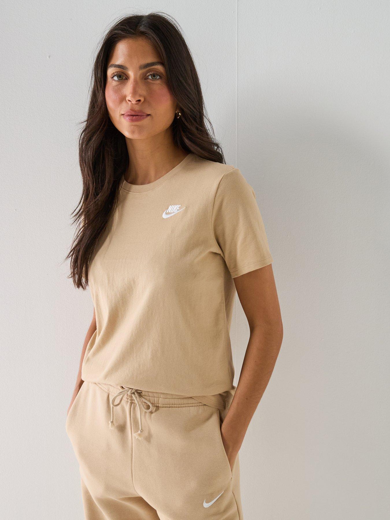 Image 5 of 5 of Nike Womens Sportswear Club Short Sleeve T-Shirt - Brown