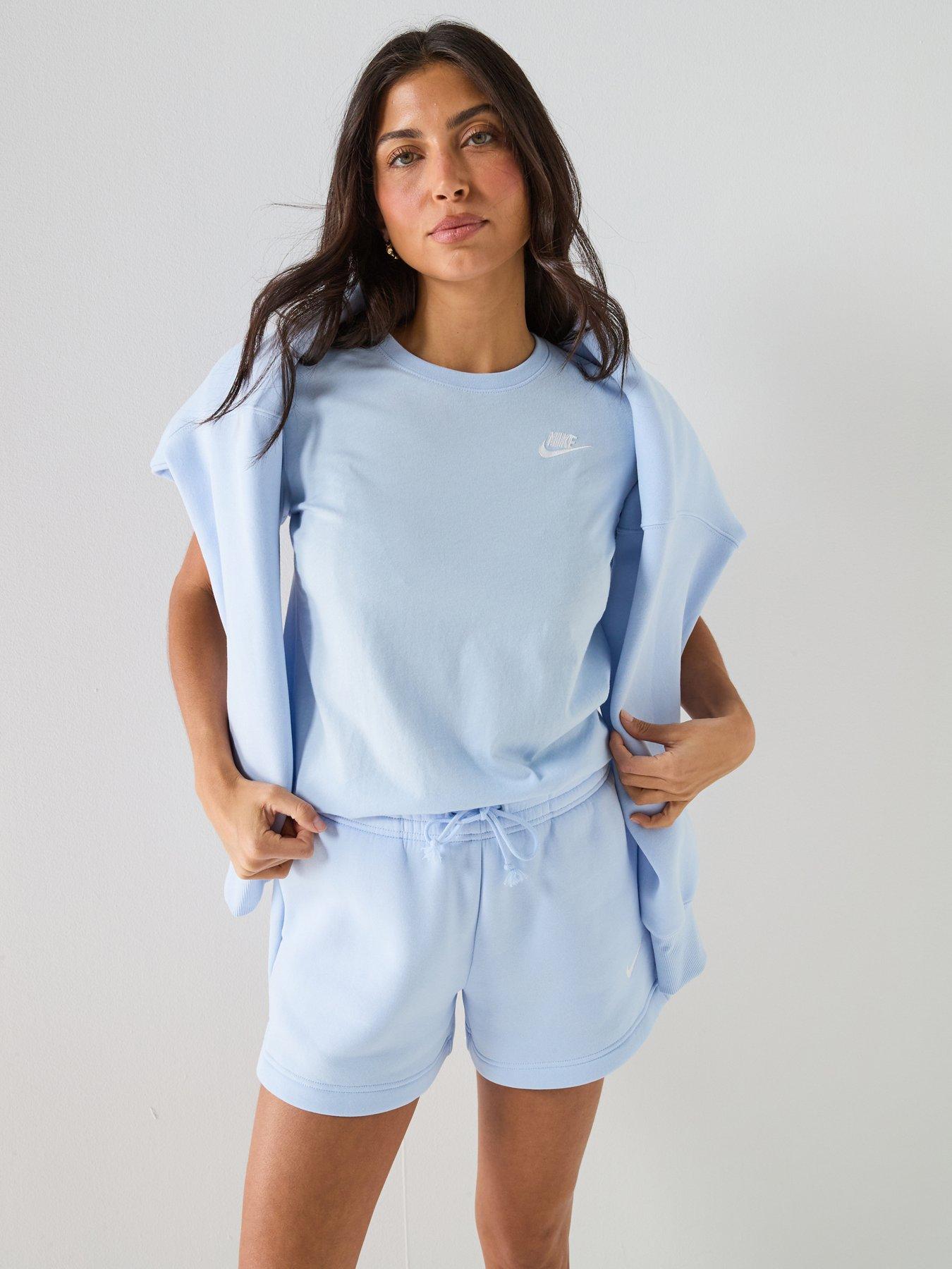 Nike Womens Sportswear Club Short Sleeve T-Shirt - Blue