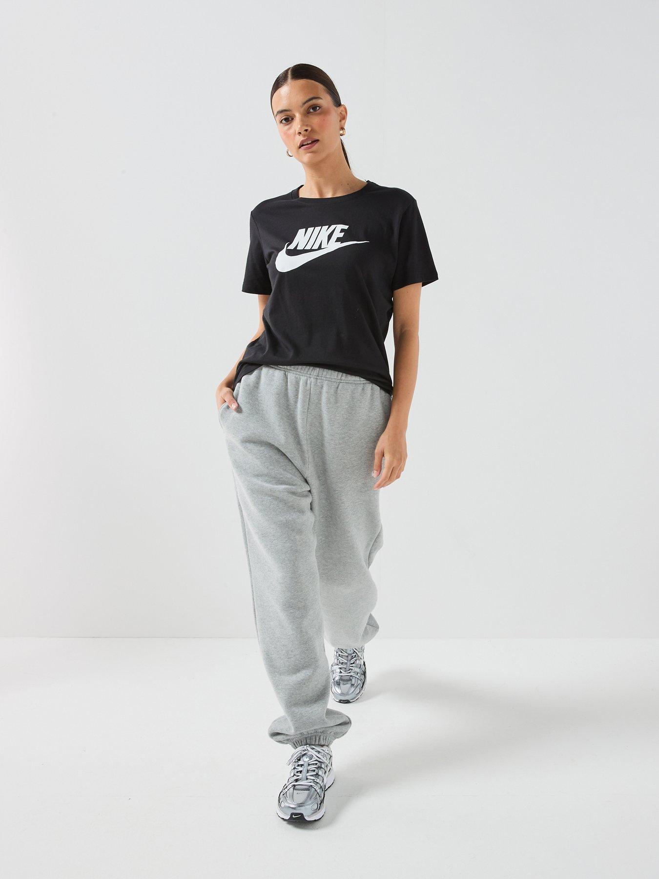 Image 3 of 4 of Nike Womens Sportswear Club Icon Future Short Sleeve T-Shirt - Black