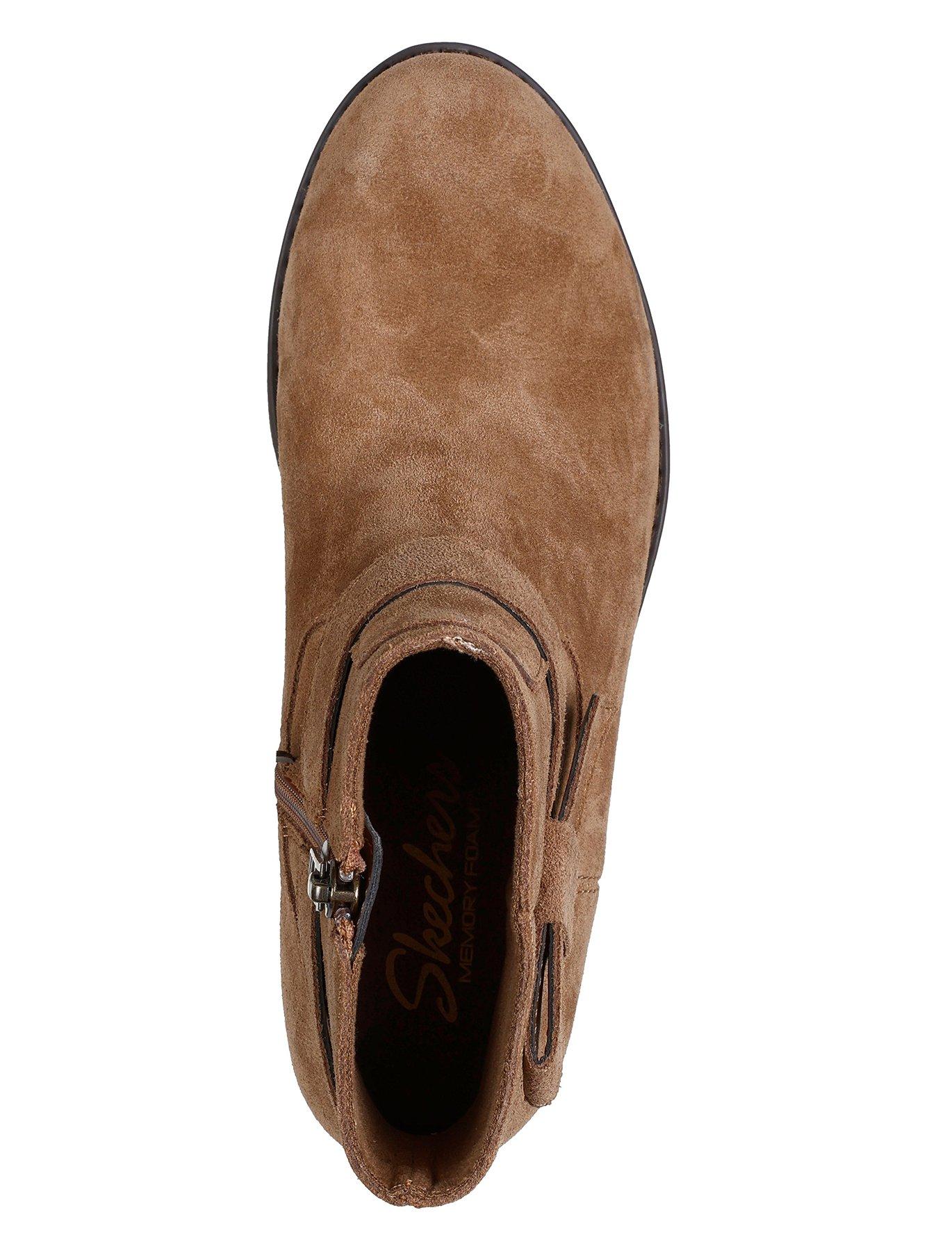  image of skechers-texas-westernville-heeled-boot-chestnut