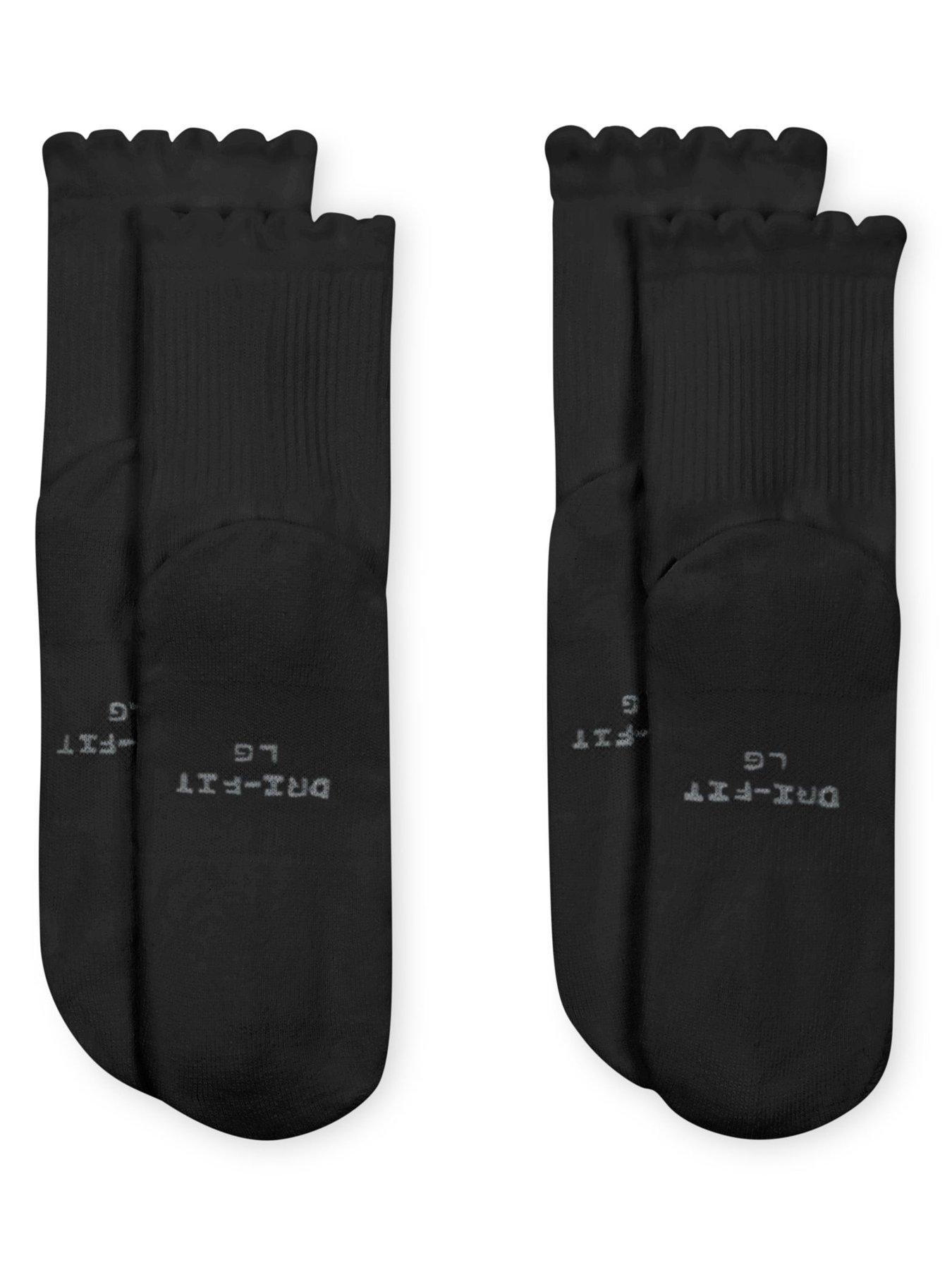  image of nike-womens-everyday-elevated-scalloped-micro-crew-socks-2-pack-multi