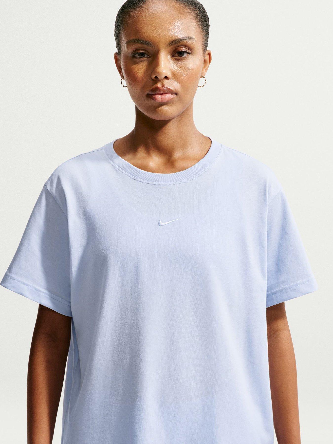 Nike Womens Sportswear Classic Short Sleeve T-Shirt - Blue