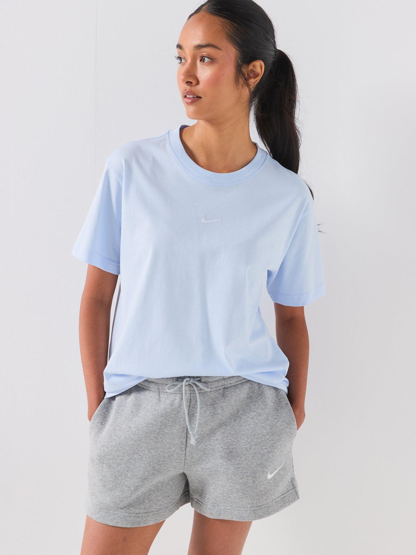 Nike Womens Sportswear Classic Short Sleeve T-Shirt - Blue
