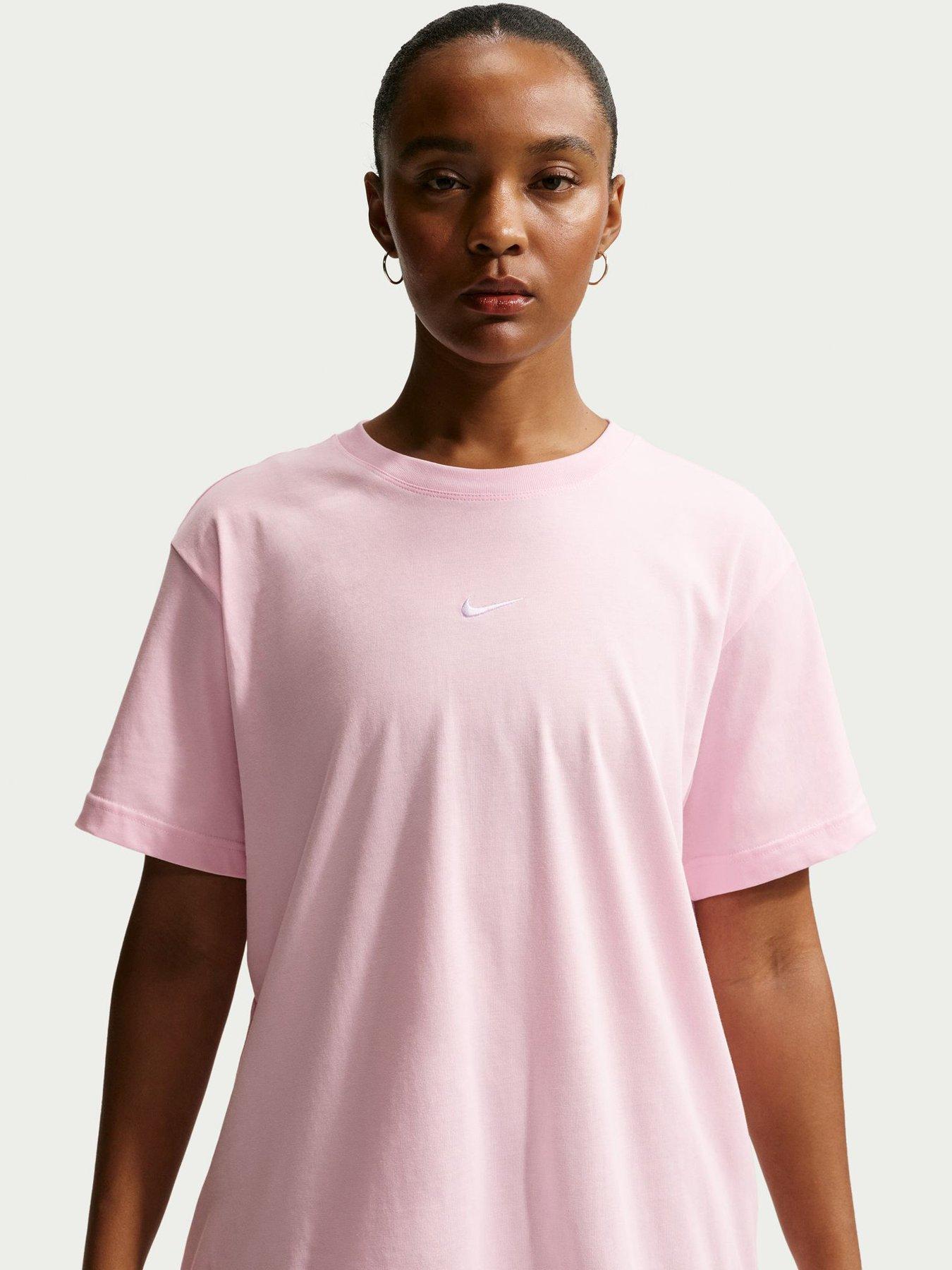 Nike Womens Sportswear Classic Short Sleeve T-Shirt - Pink