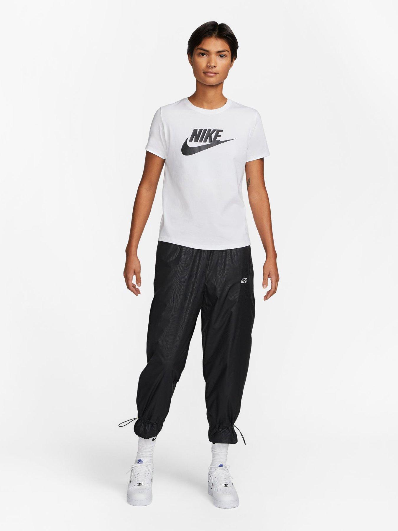 Image 3 of 4 of Nike Womens Sportswear Club Icon Future Short Sleeve T-Shirt - White