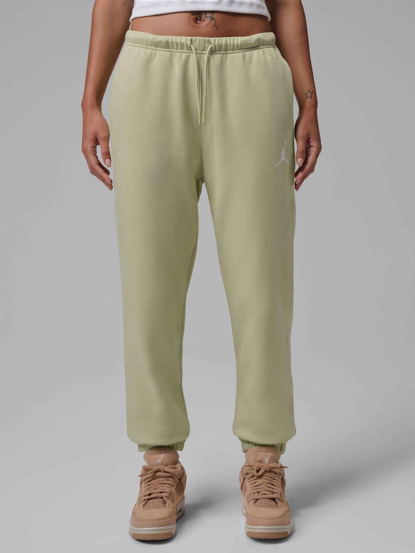 Jordan Nike Womens Jumpman Fleece Pants - Green