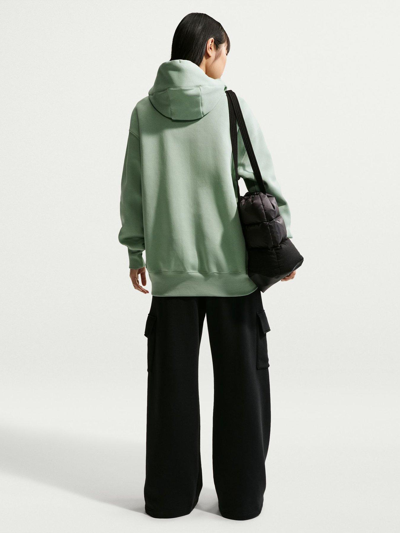 Image 2 of 5 of Nike Womens Sportswear Phoenix Fleece Oversized Graphic Hoodie - Green