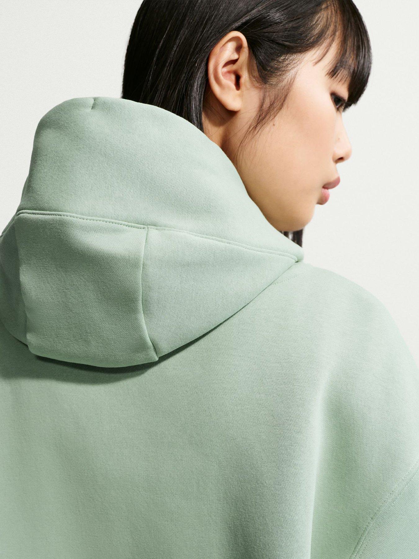 Image 4 of 5 of Nike Womens Sportswear Phoenix Fleece Oversized Graphic Hoodie - Green