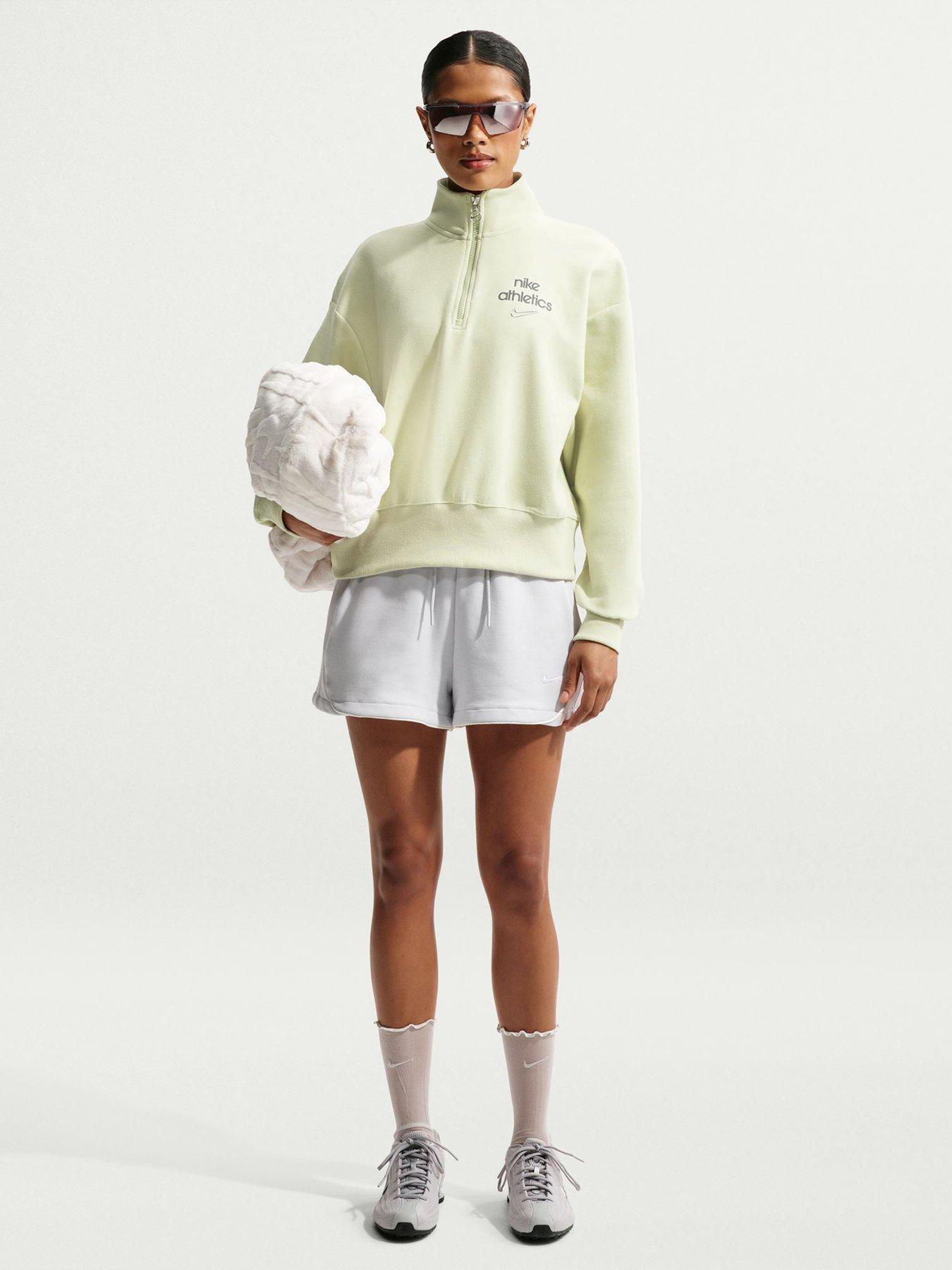 Nike Women's Fleece Qz Gls - Green