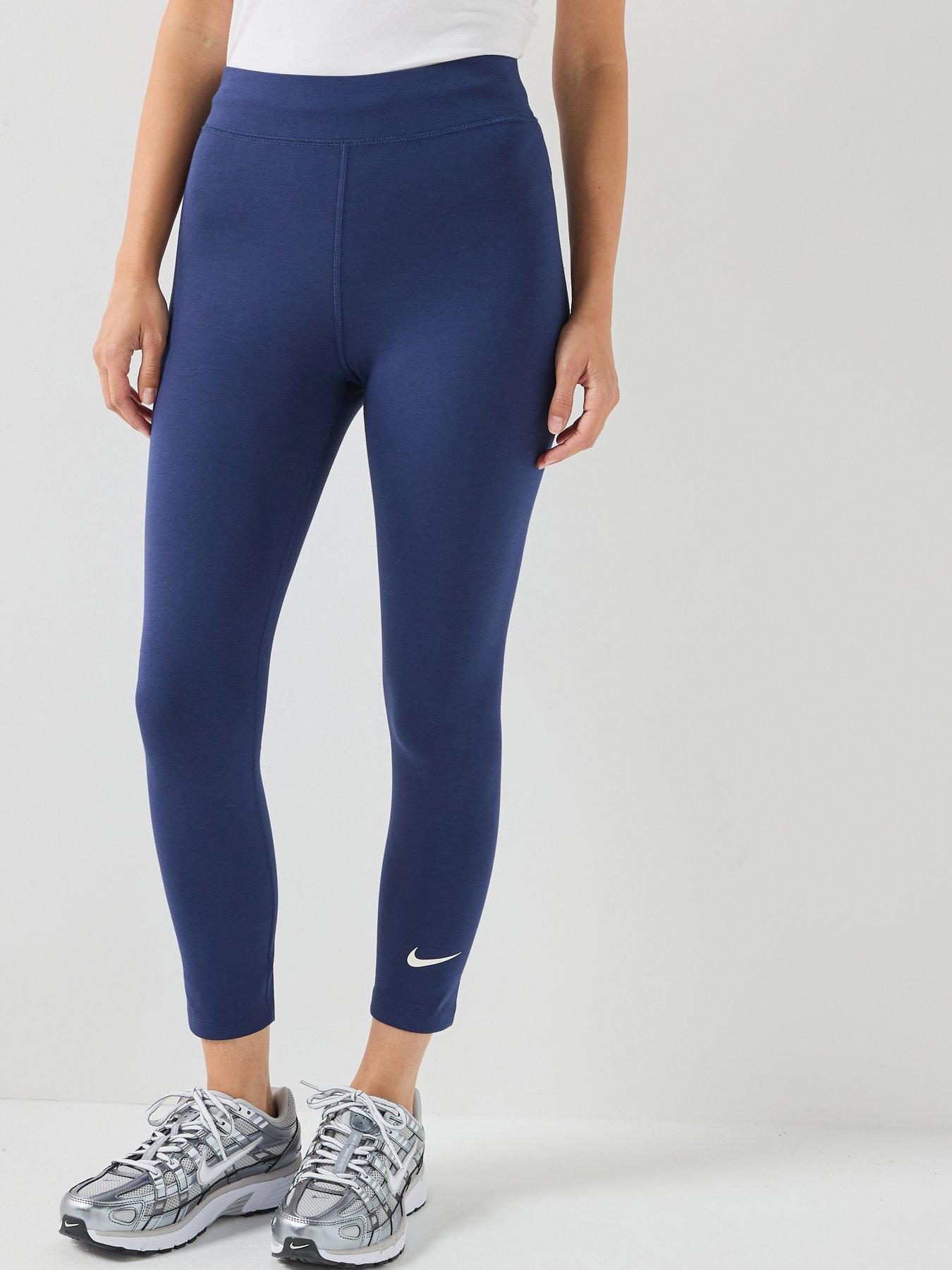 Nike Womens Sportswear Classic High Rise 7/8 Tights - Blue