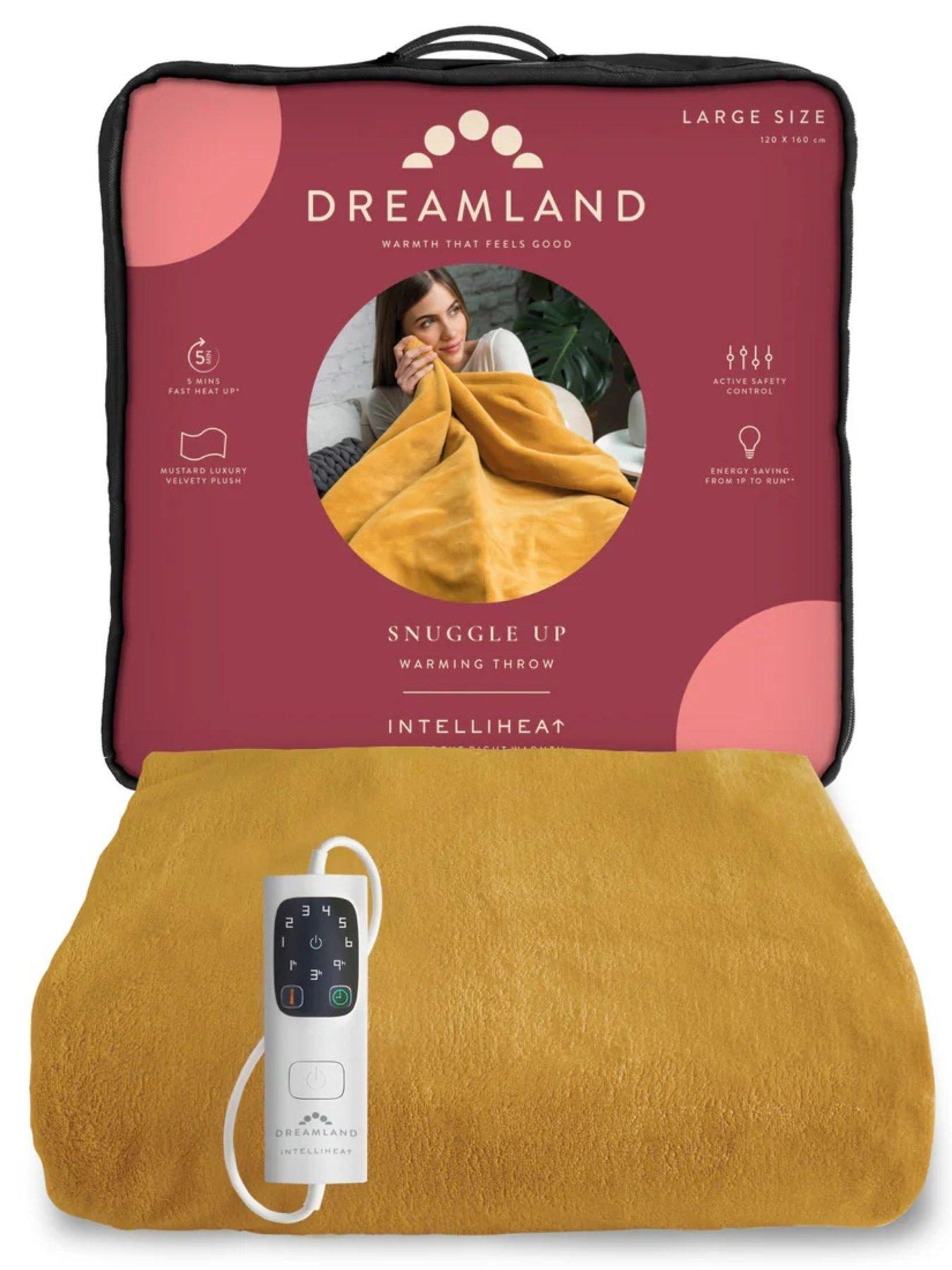 Dreamland Snuggle Up Warming Large Mustard Throw