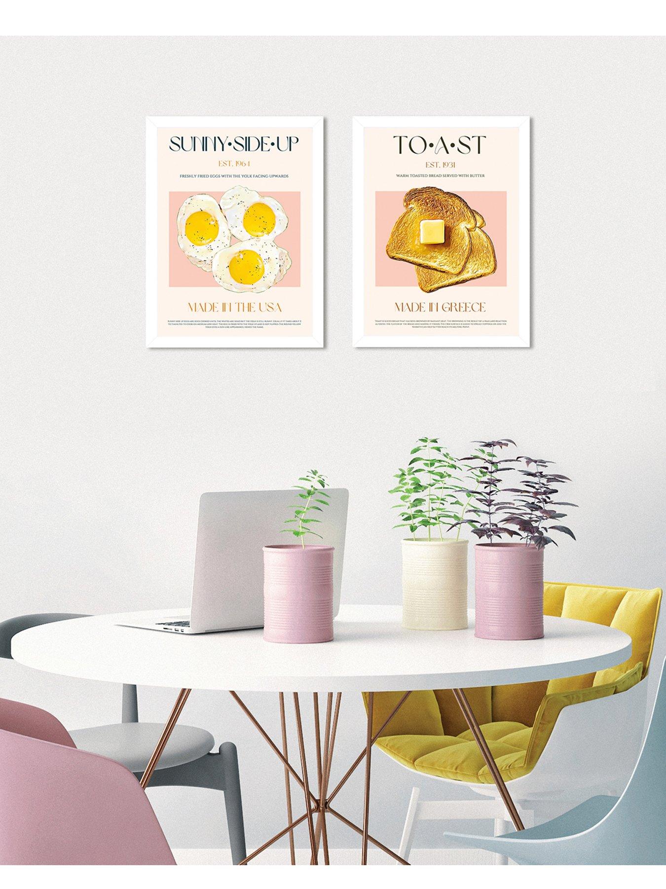 the-art-group-set-of-2-framed-art-nazma-khokhar-sunny-side-up-toast-33x43cm