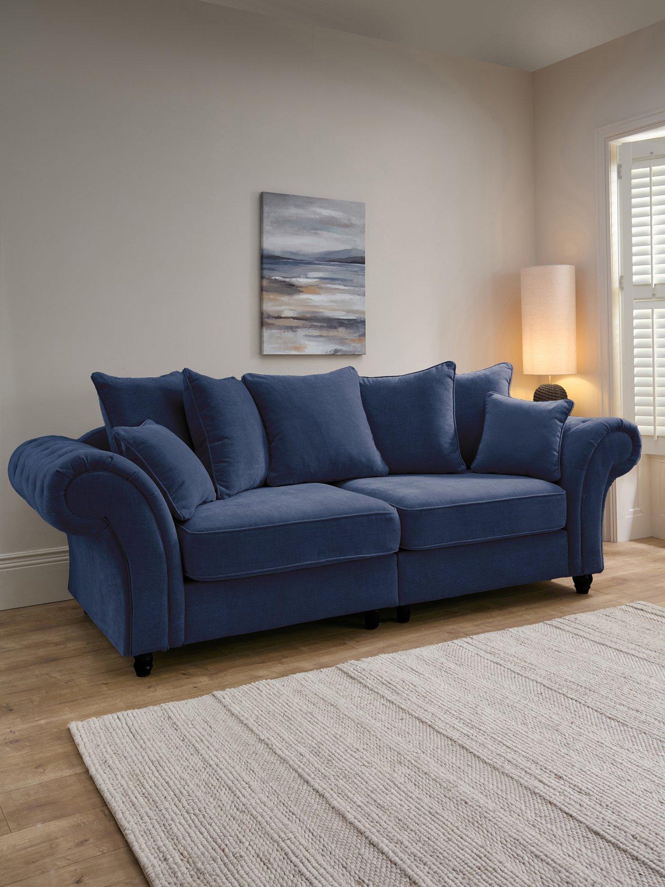 The Very Collection Windsor Fabric Scatter Back 4 Seater Sofa - FSC® Certified