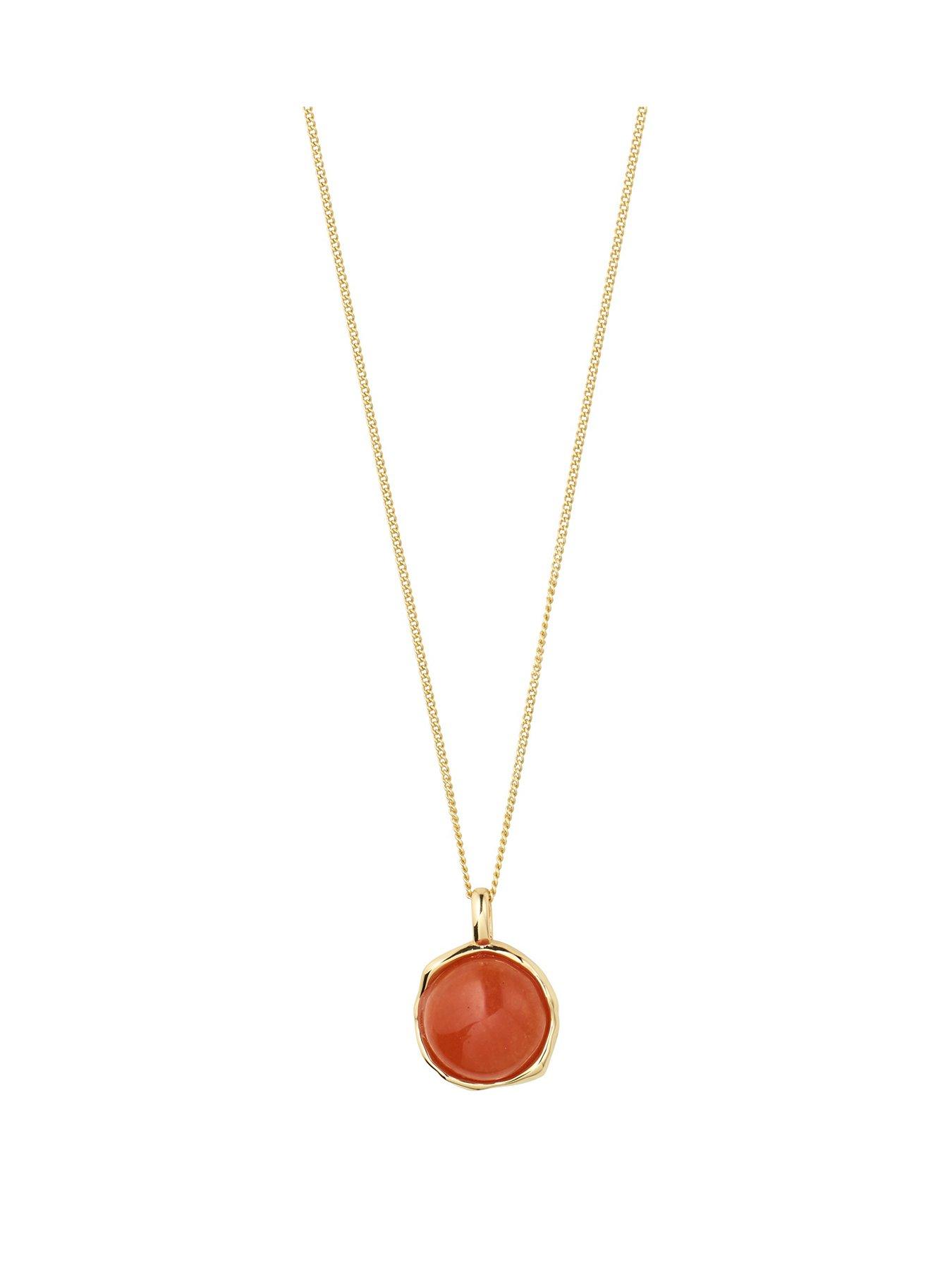 Pilgrim SENSE necklace gold-plated/agate