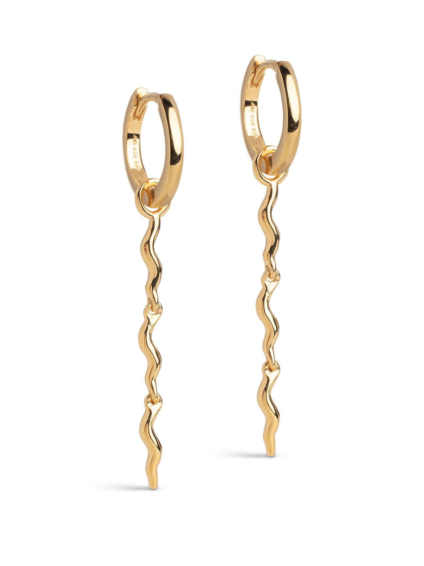 ENAMEL Copenhagen Hydrus Hoop Earrings 18k Gold Plated Sterling Silver