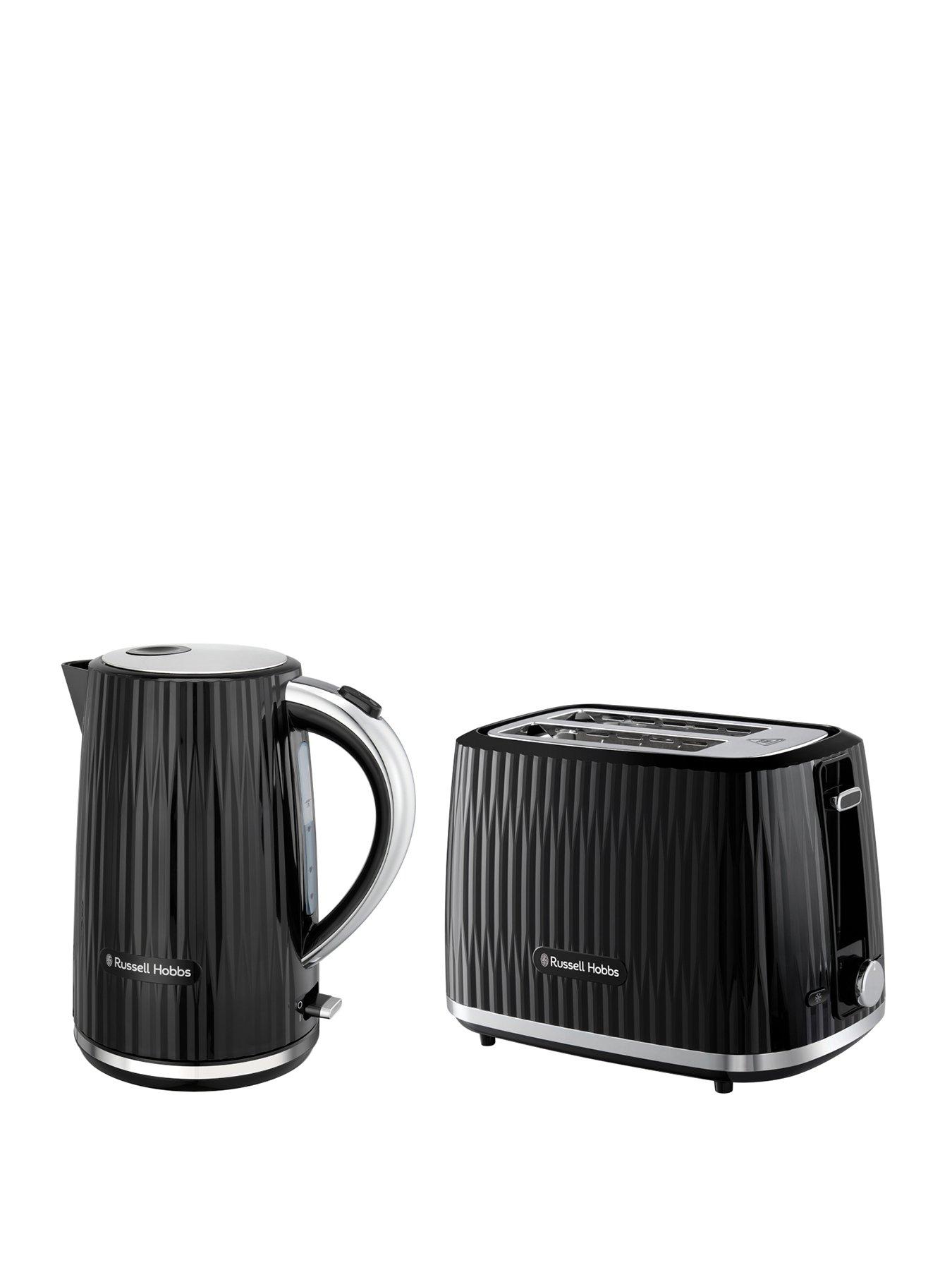 Russell Hobbs EDEN Breakfast bundle Kettle and Toaster Black