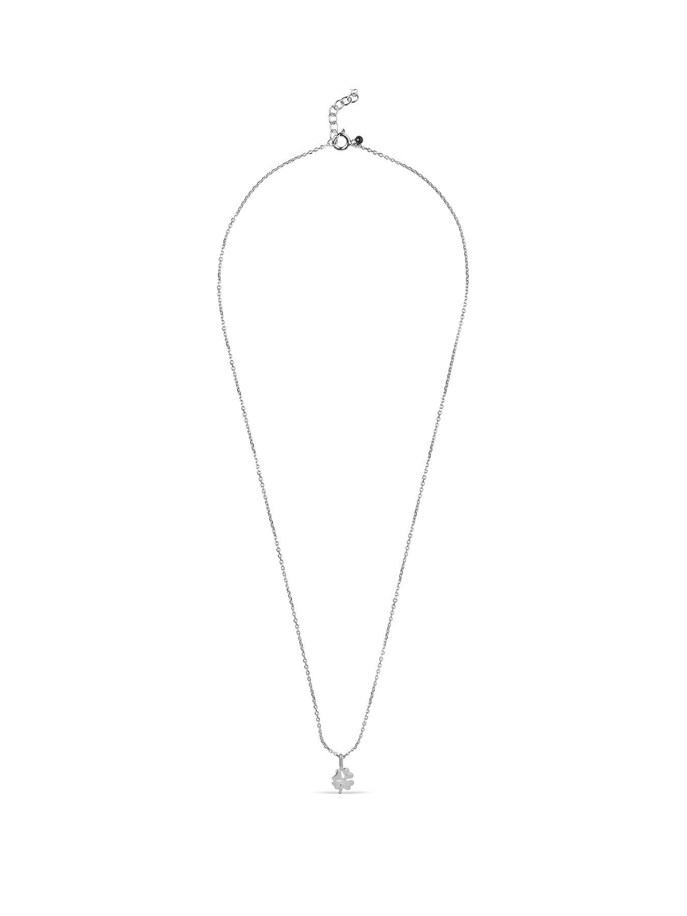 ENAMEL Copenhagen Four-Leaf Clover Necklace Recycled Sterling Silver