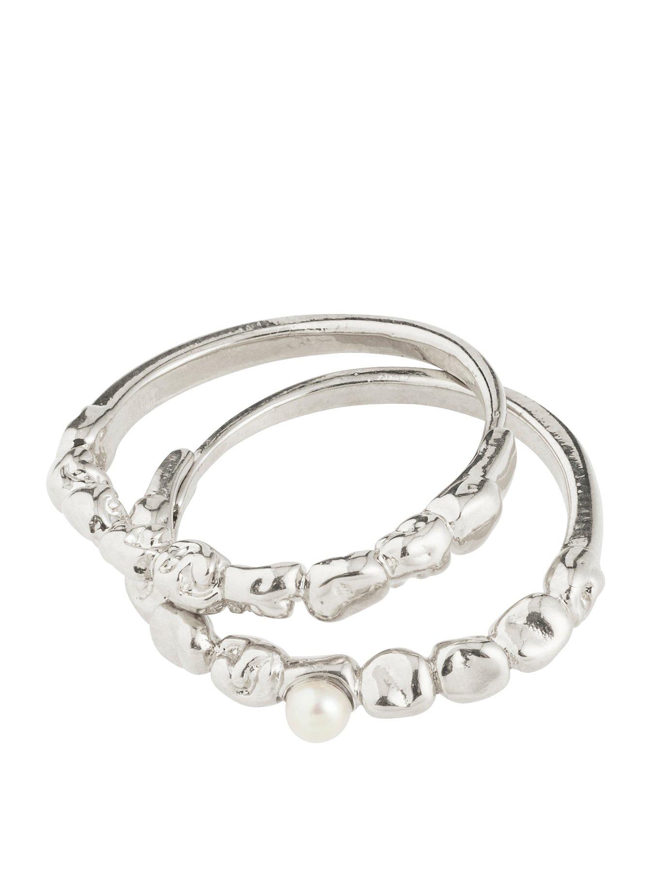 Pilgrim SHIFT ring silver-plated