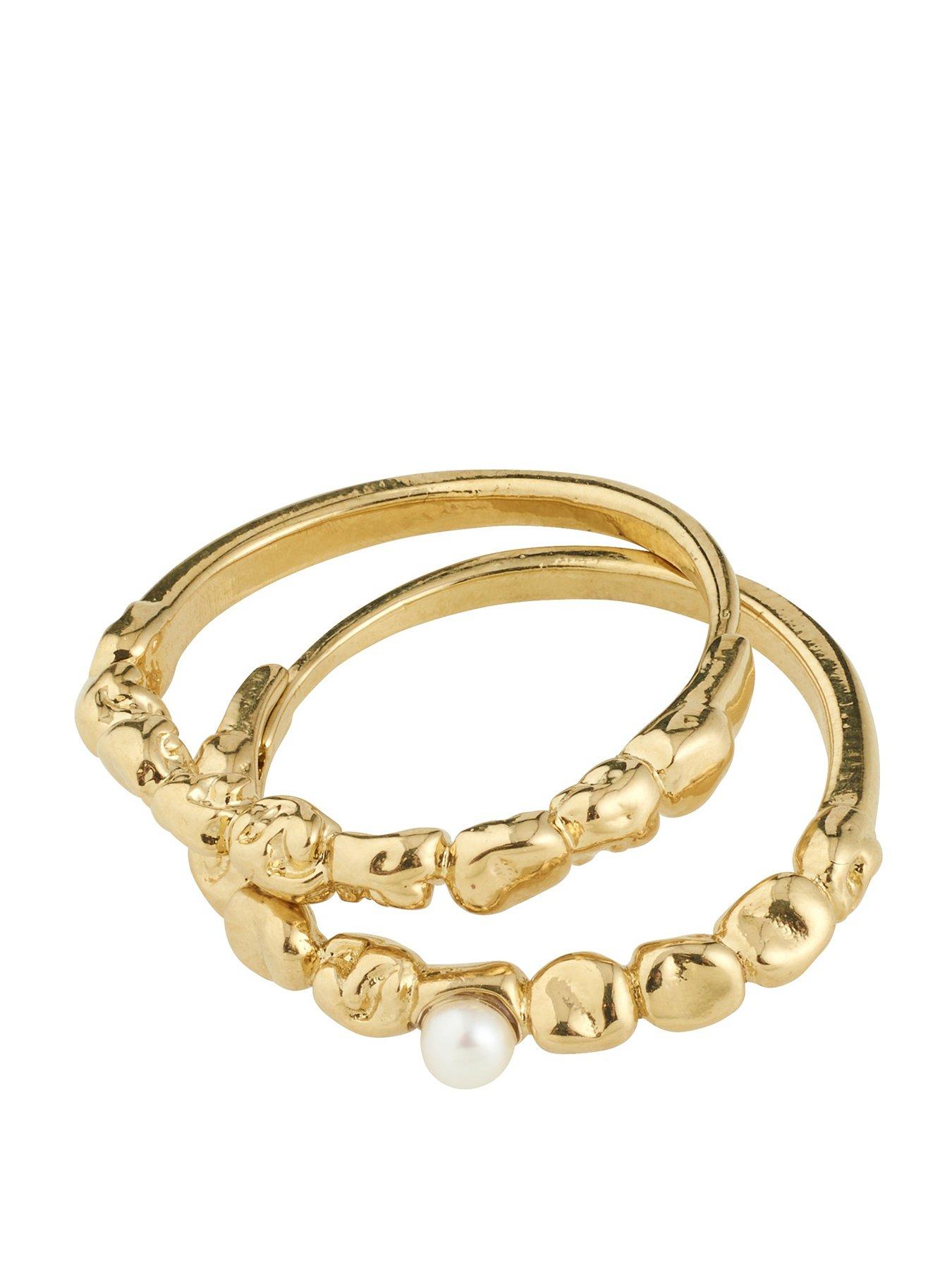 Pilgrim SHIFT ring gold-plated