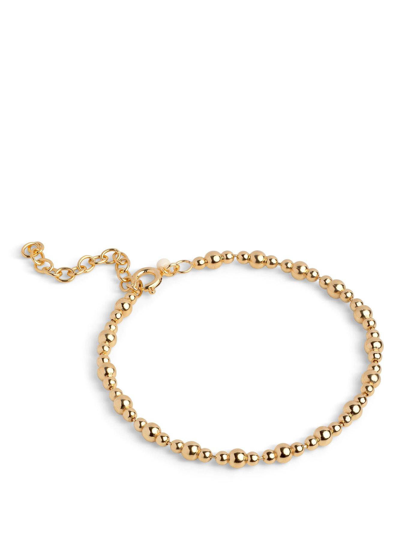 ENAMEL Copenhagen Norma Bead Bracelet 18k Gold Plated Recycled Sterling Silver