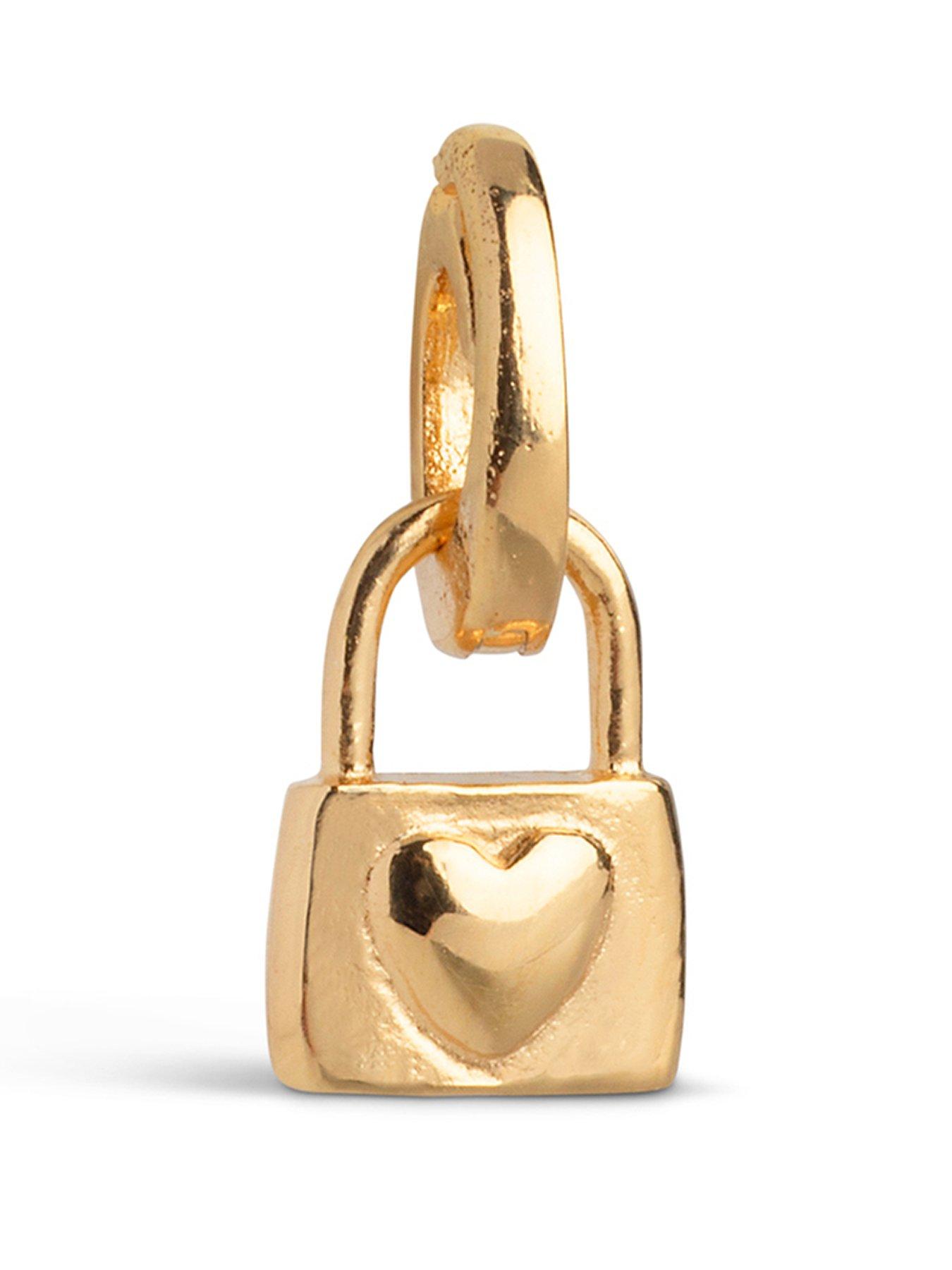 ENAMEL Copenhagen Locked Love Charm 18k Gold Plated Sterling Silver