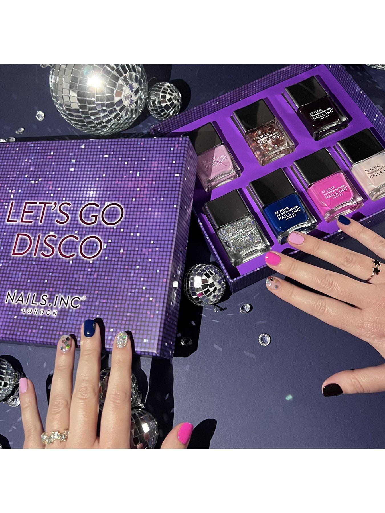  image of nails-inc-lets-go-disco-7pc-collection-worth-pound105