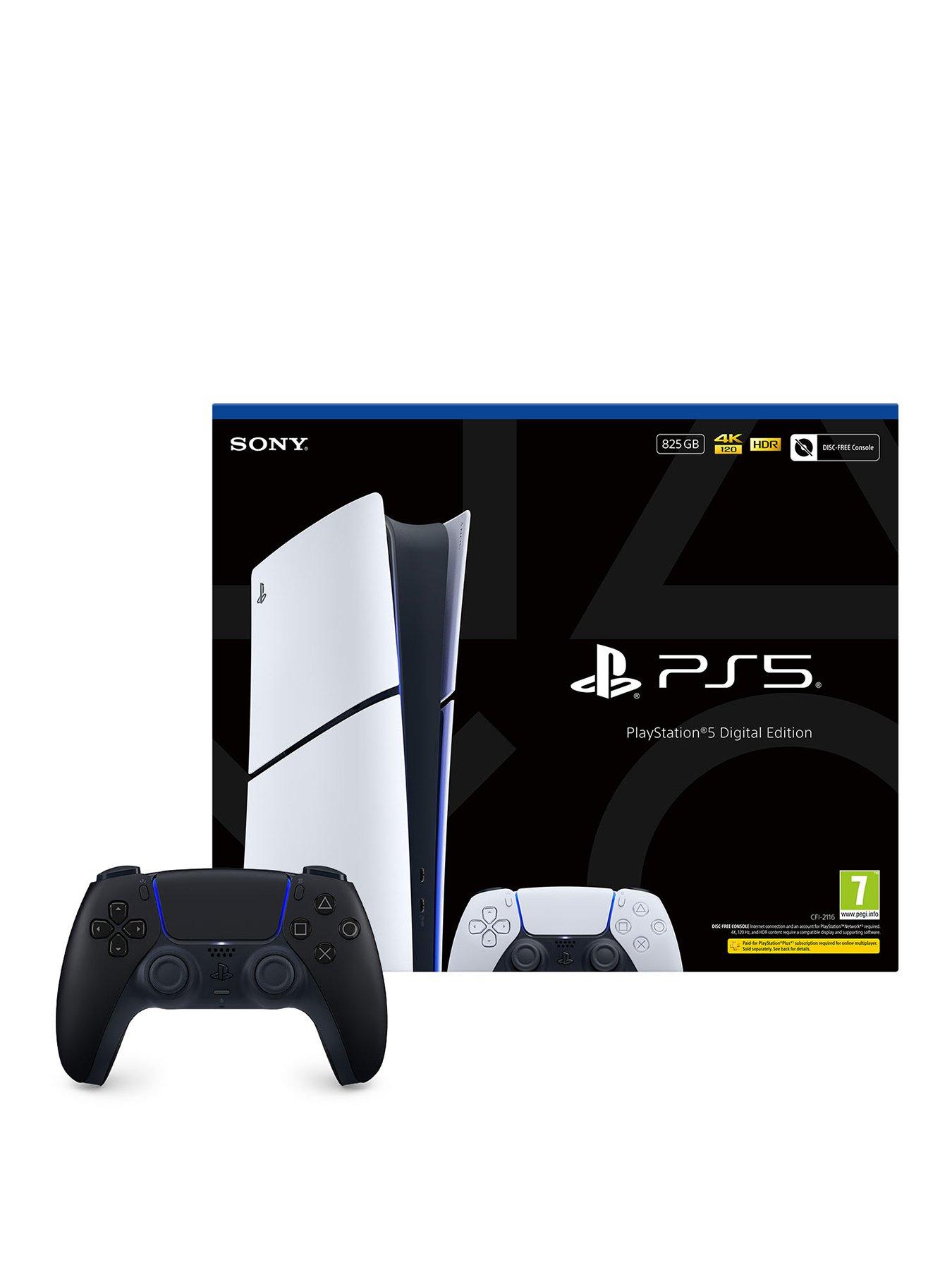  image of playstation-5-digital-edition-825gb-amp-additional-dualsense-wireless-controller