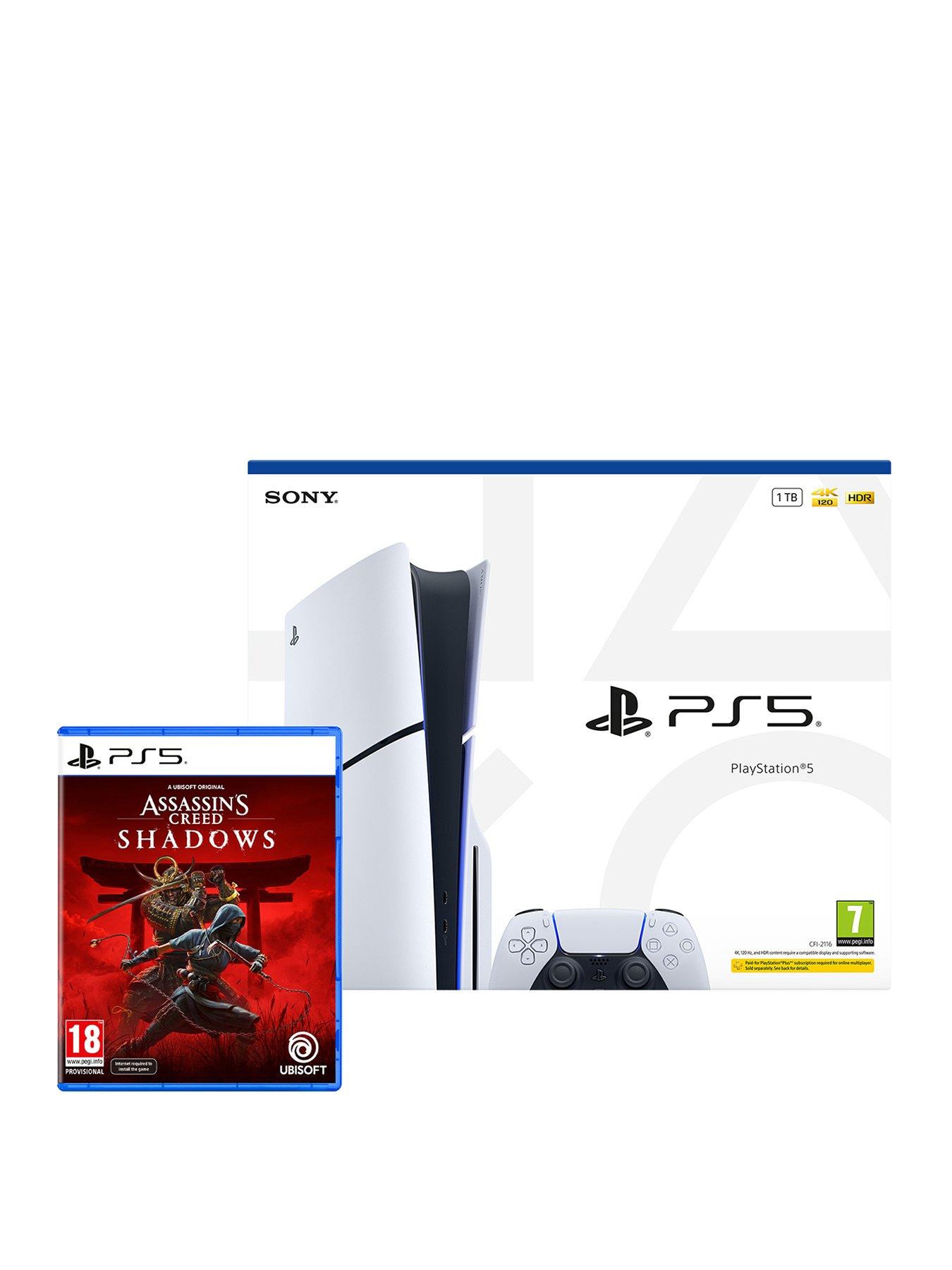 PlayStation 5 Disc Console – 1TB  &  Assassin's Creed Shadows
