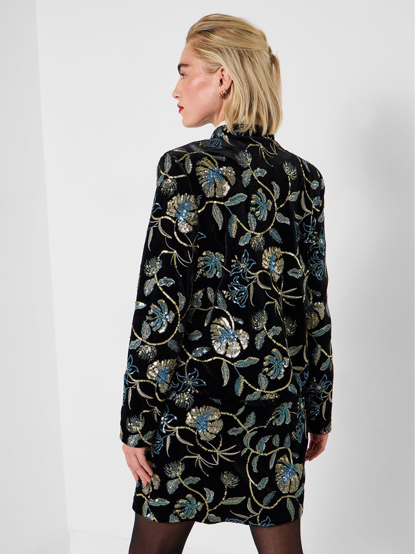  image of joe-browns-sadie-boutique-embroidered-jacket-black