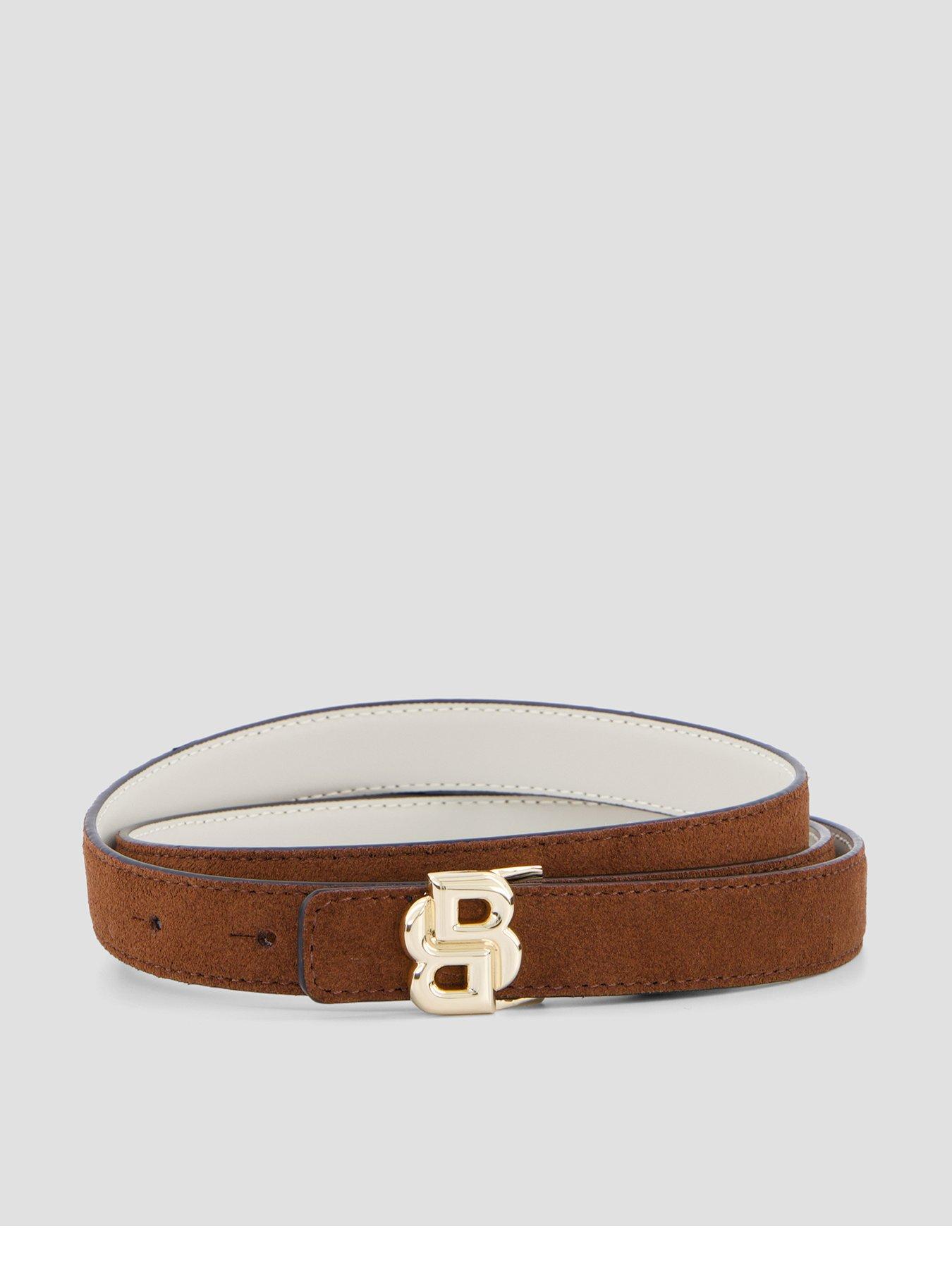  image of boss-icon-leather-belt-brown