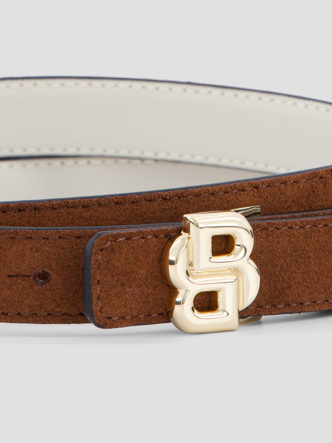 back image of boss-icon-leather-belt-brown