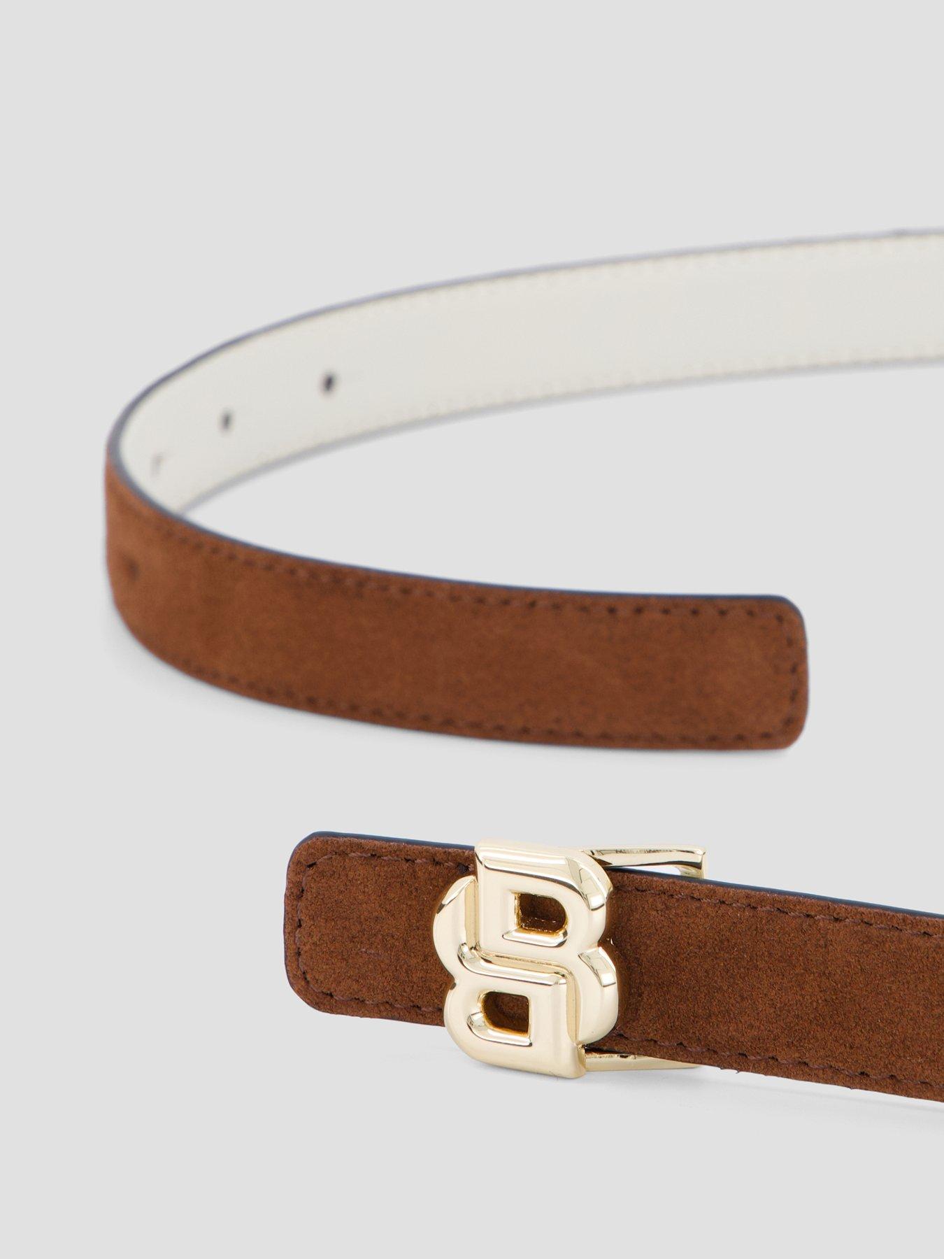  image of boss-icon-leather-belt-brown