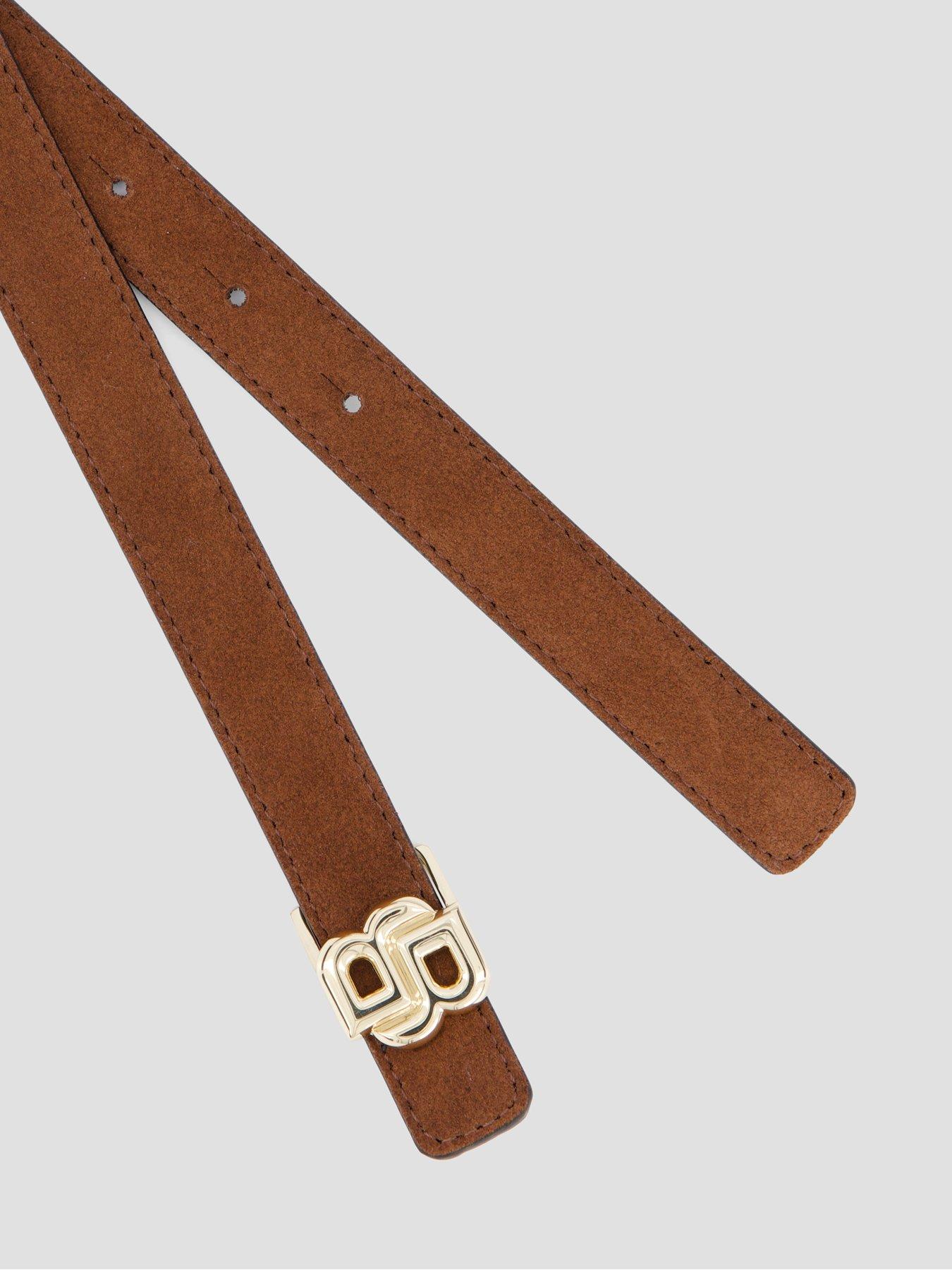  image of boss-icon-leather-belt-brown