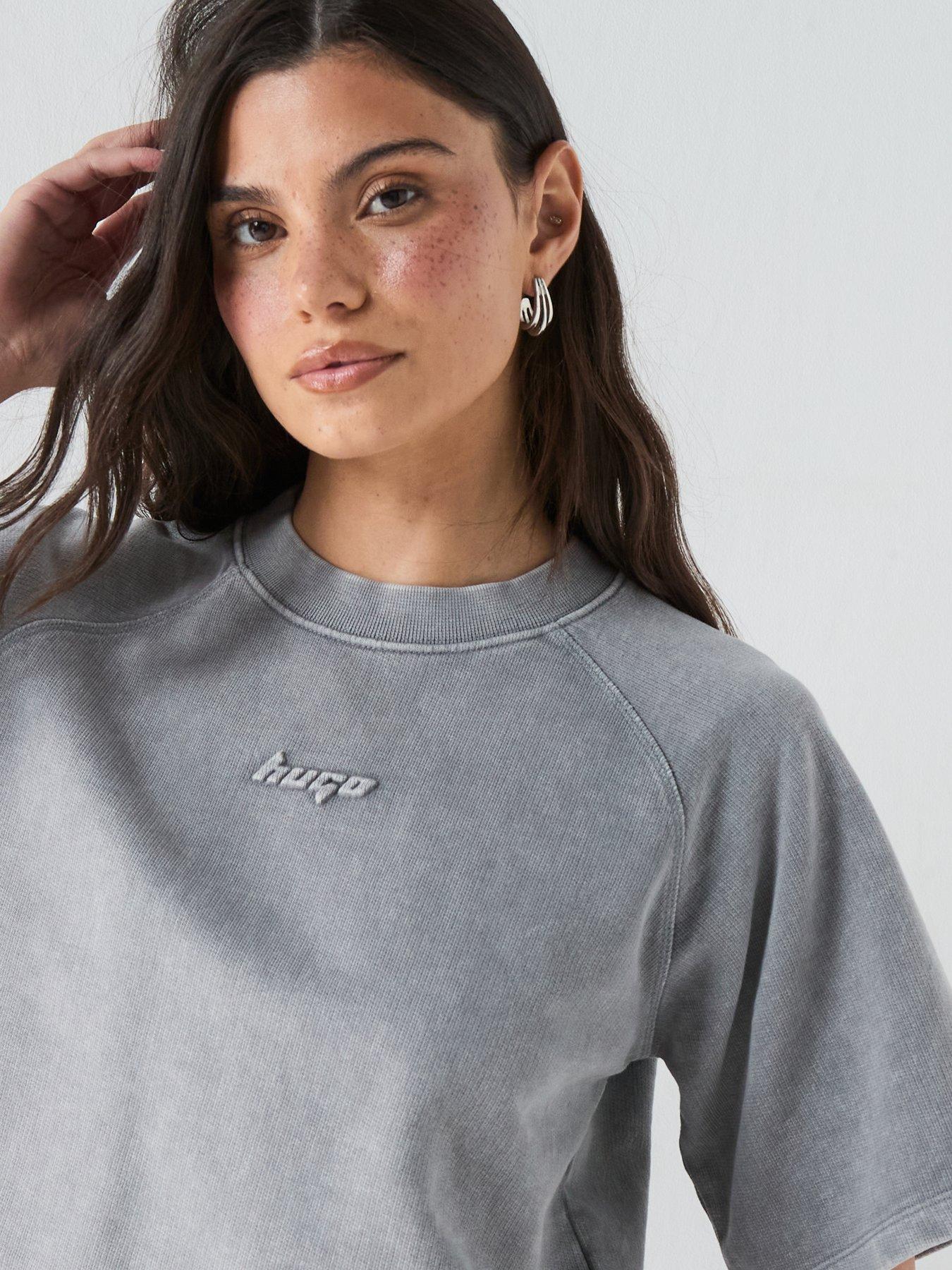 Image 4 of 4 of HUGO Dorlino Top - Grey