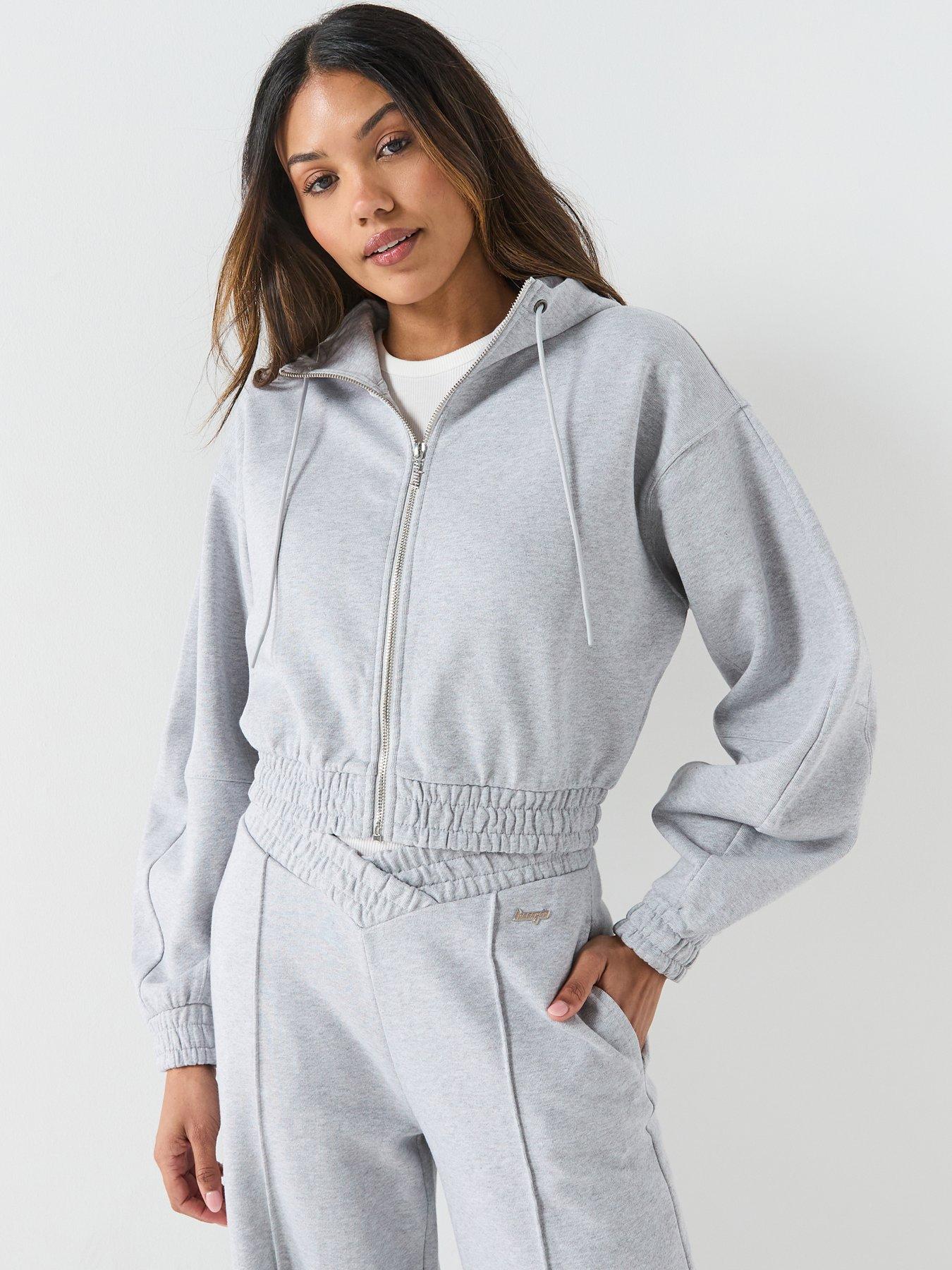 HUGO Dolpie Zip Up Hoodie - Grey