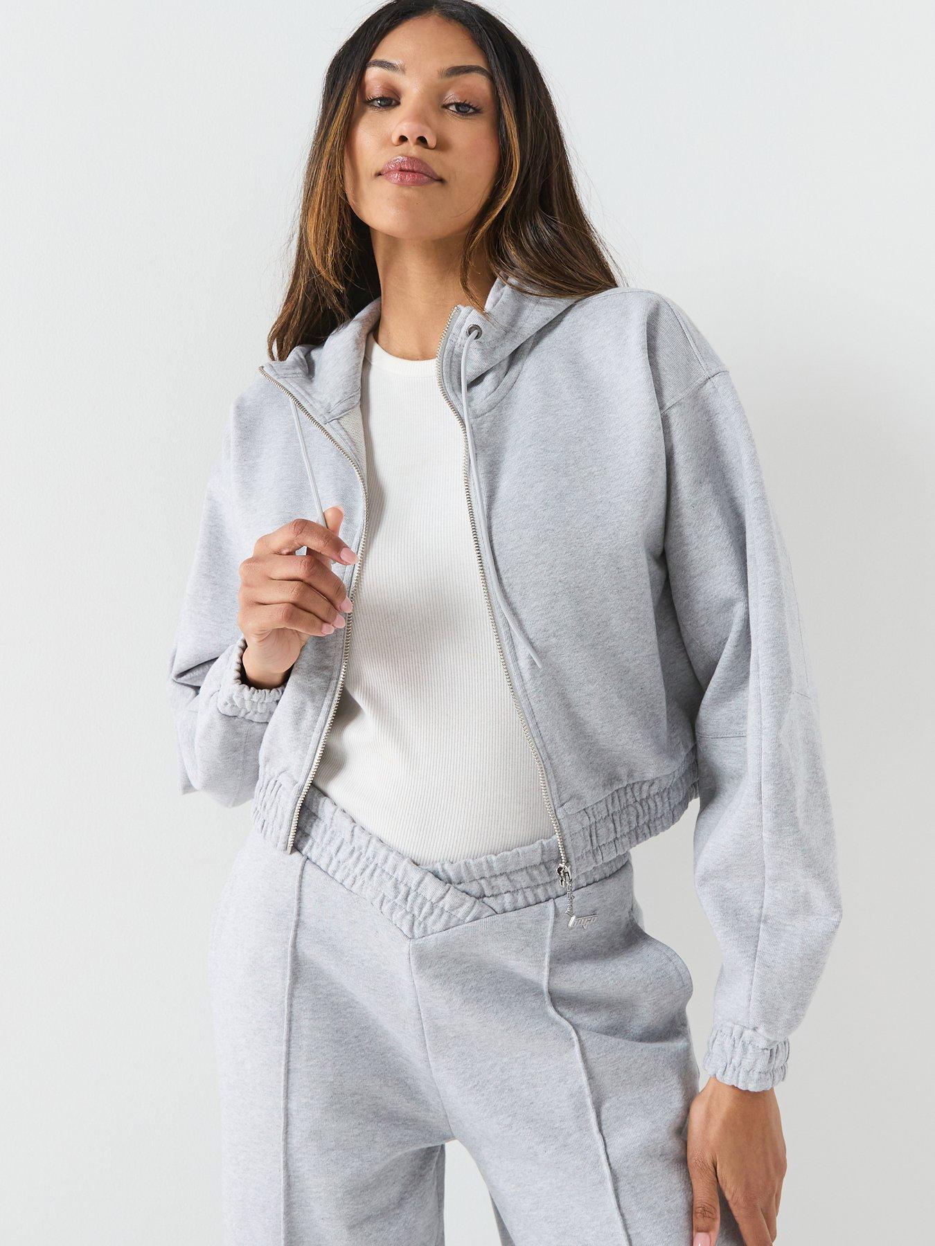  image of hugo-dolpie-zip-up-hoodie-grey