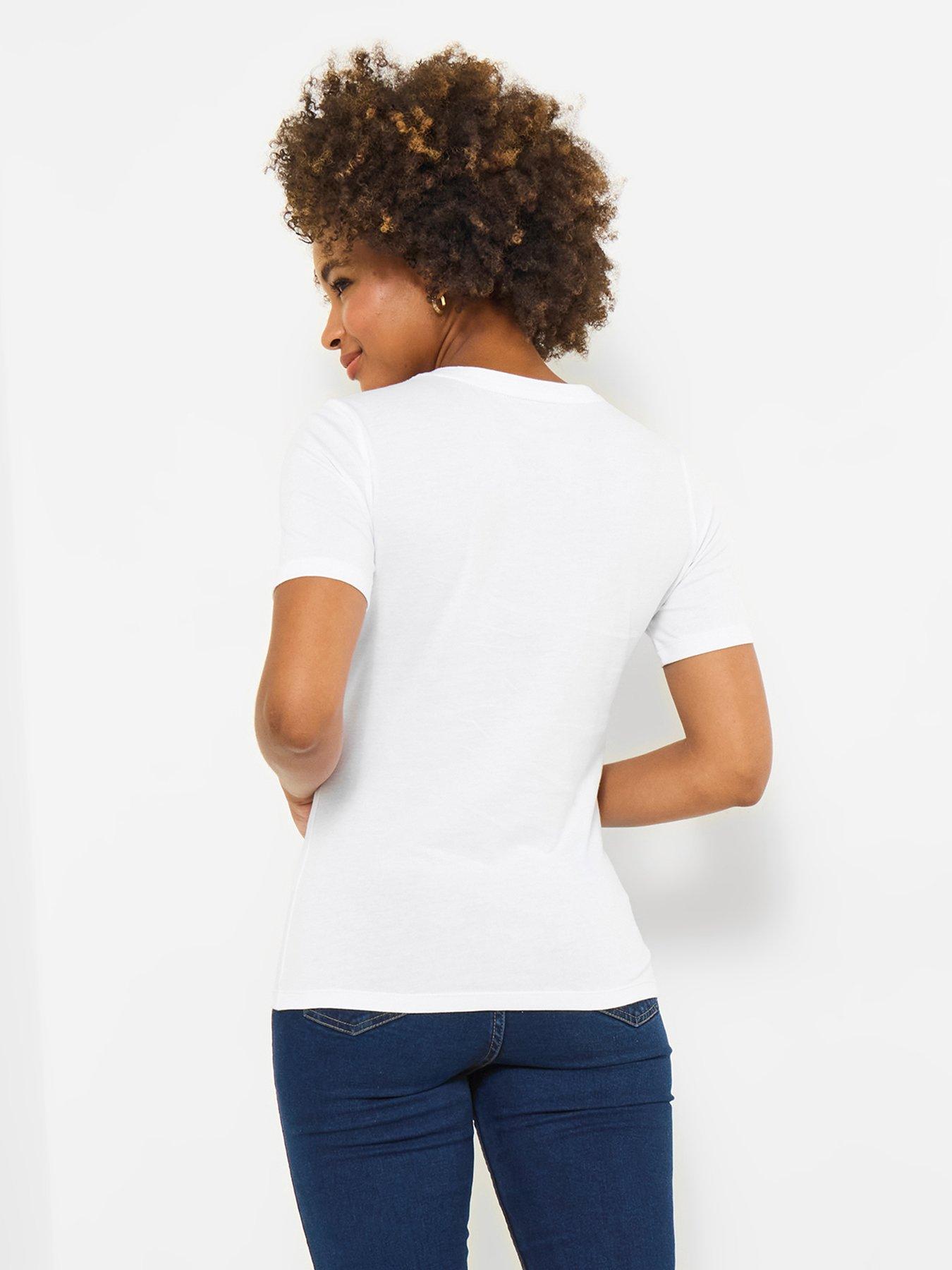  image of joe-browns-fun-and-festive-embroidered-bunny-t-shirt-white